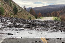 Heavy rain causes mudslides in wildfire-torched areas in Colorado
