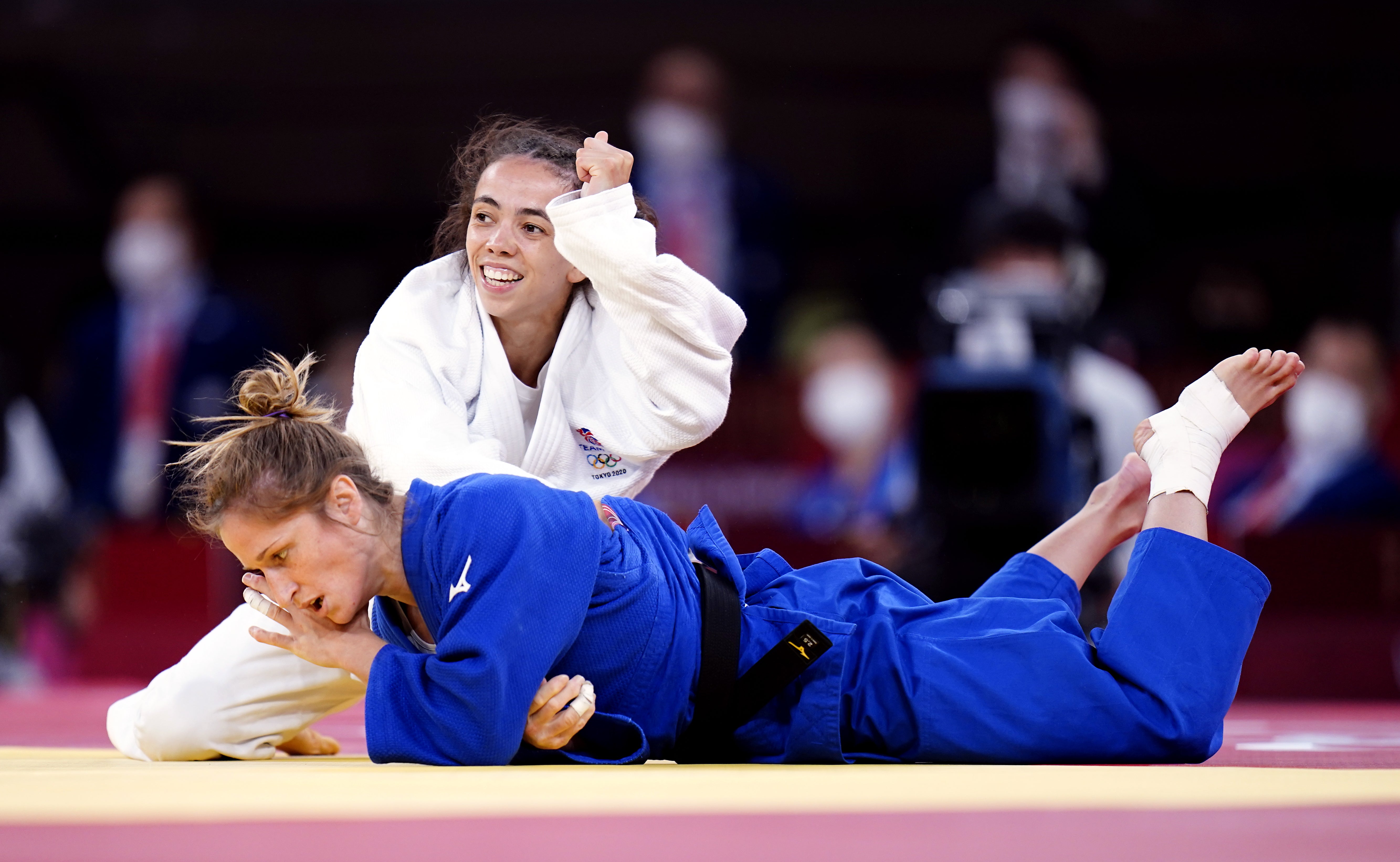 Giles battled through the repechage to claim bronze against the Swiss Fabienne Kocher