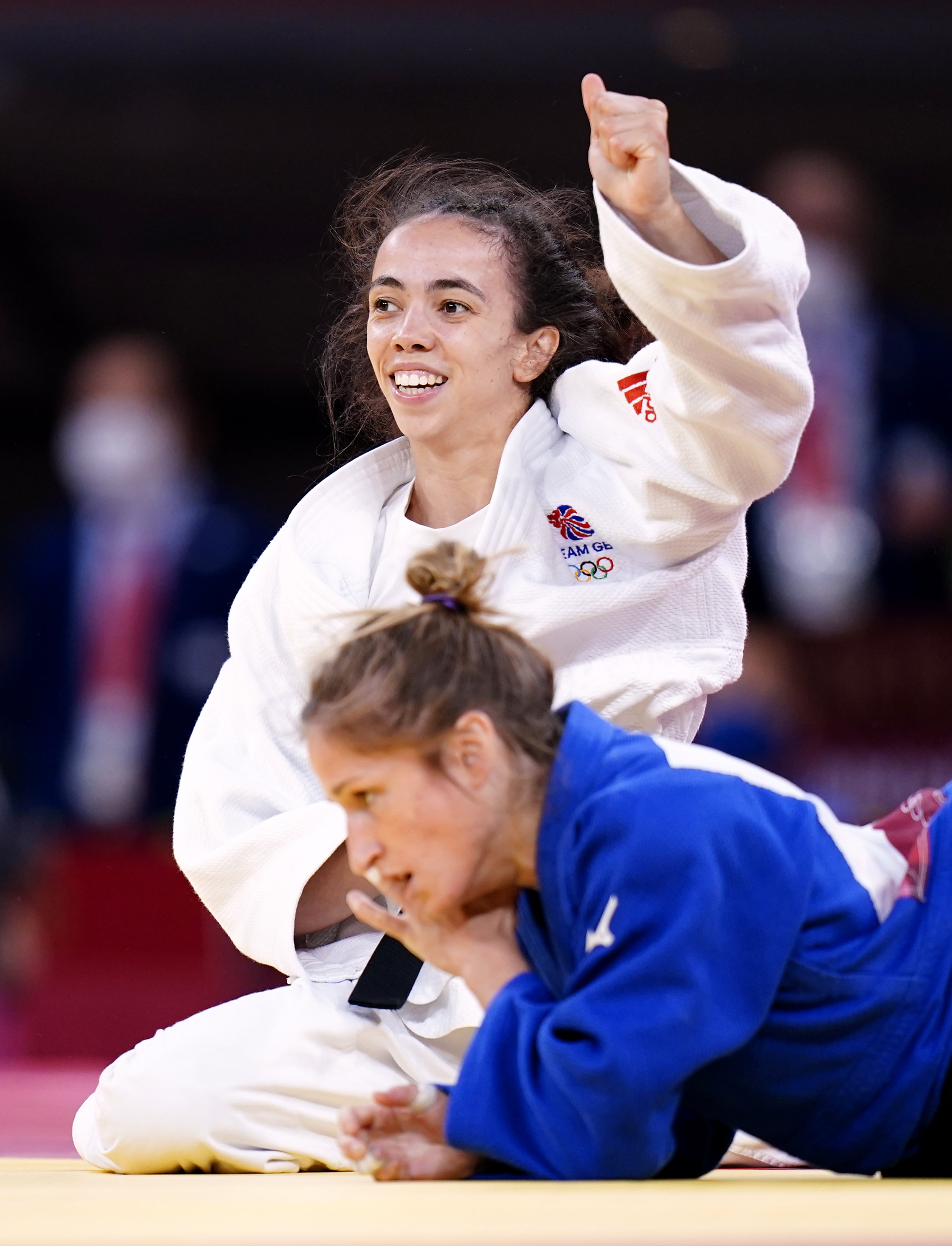 Chelsea Giles clinched a bronze medal (Danny Lawson/PA)