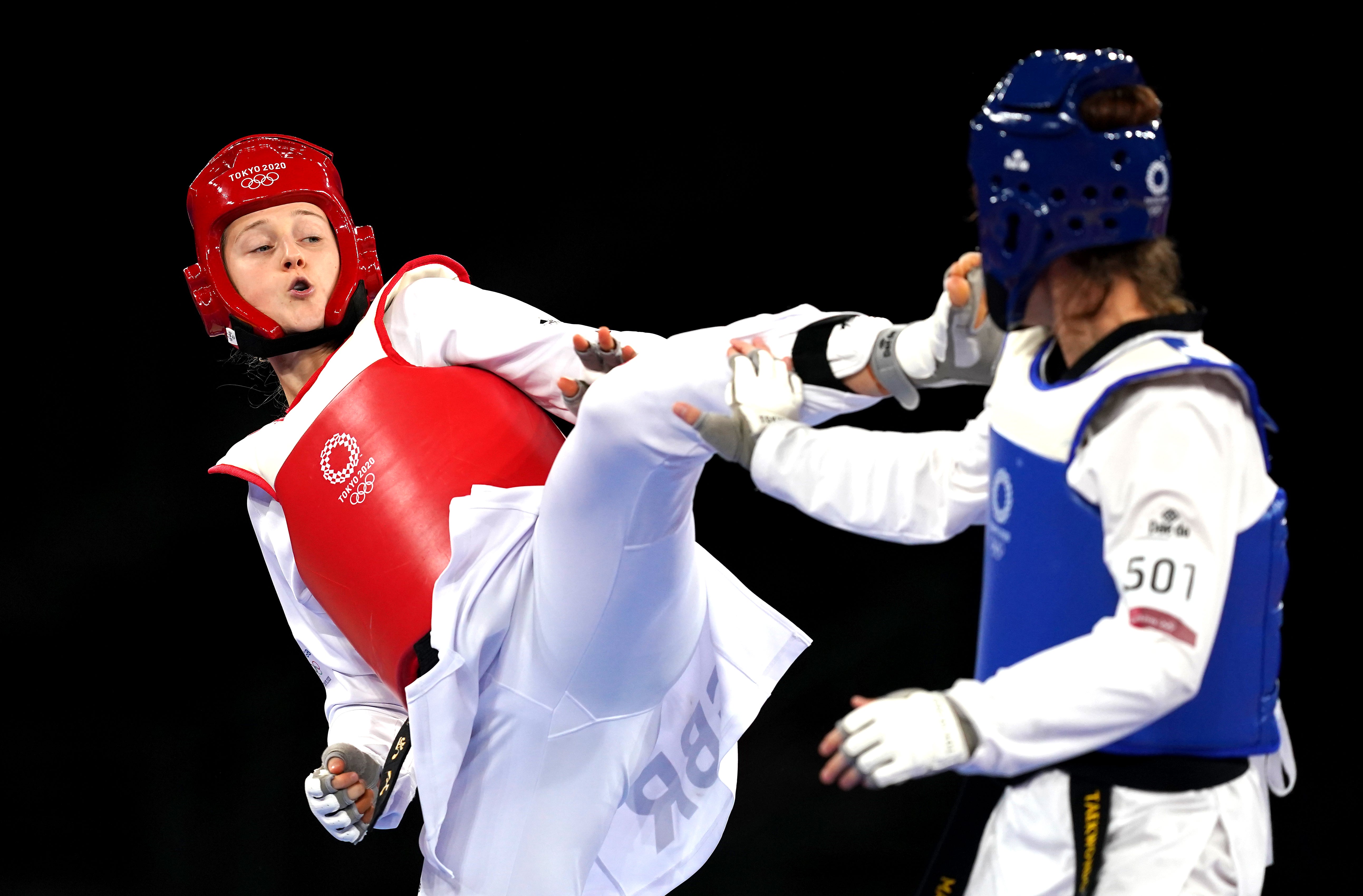 Lauren Williams, left, had to settle for silver (Martin Rickett/PA)