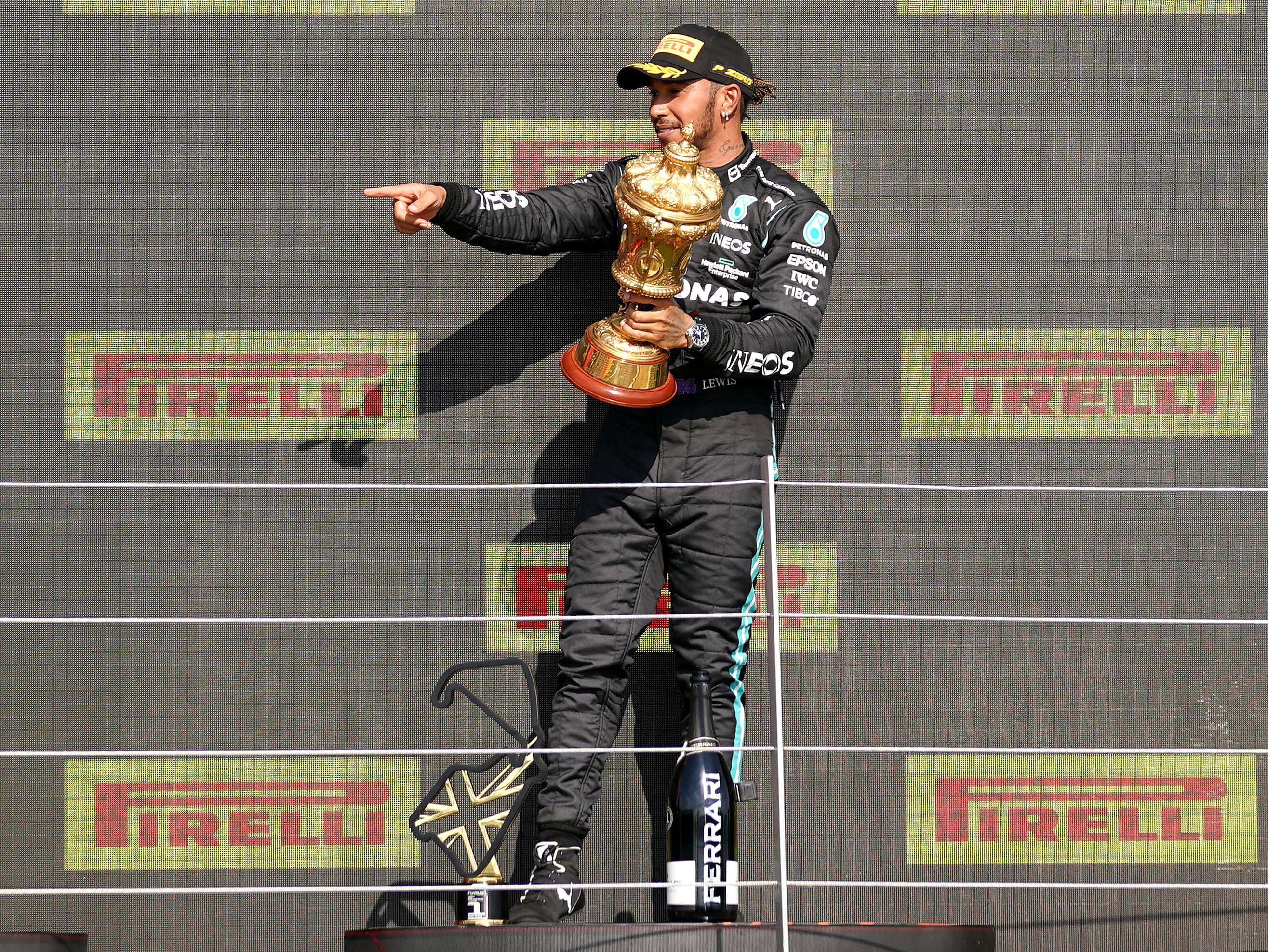 Lewis Hamilton is eight points behind championship leader Max Verstappen following his victory at the British Grand Prix earlier this month (Tim Goode/PA)