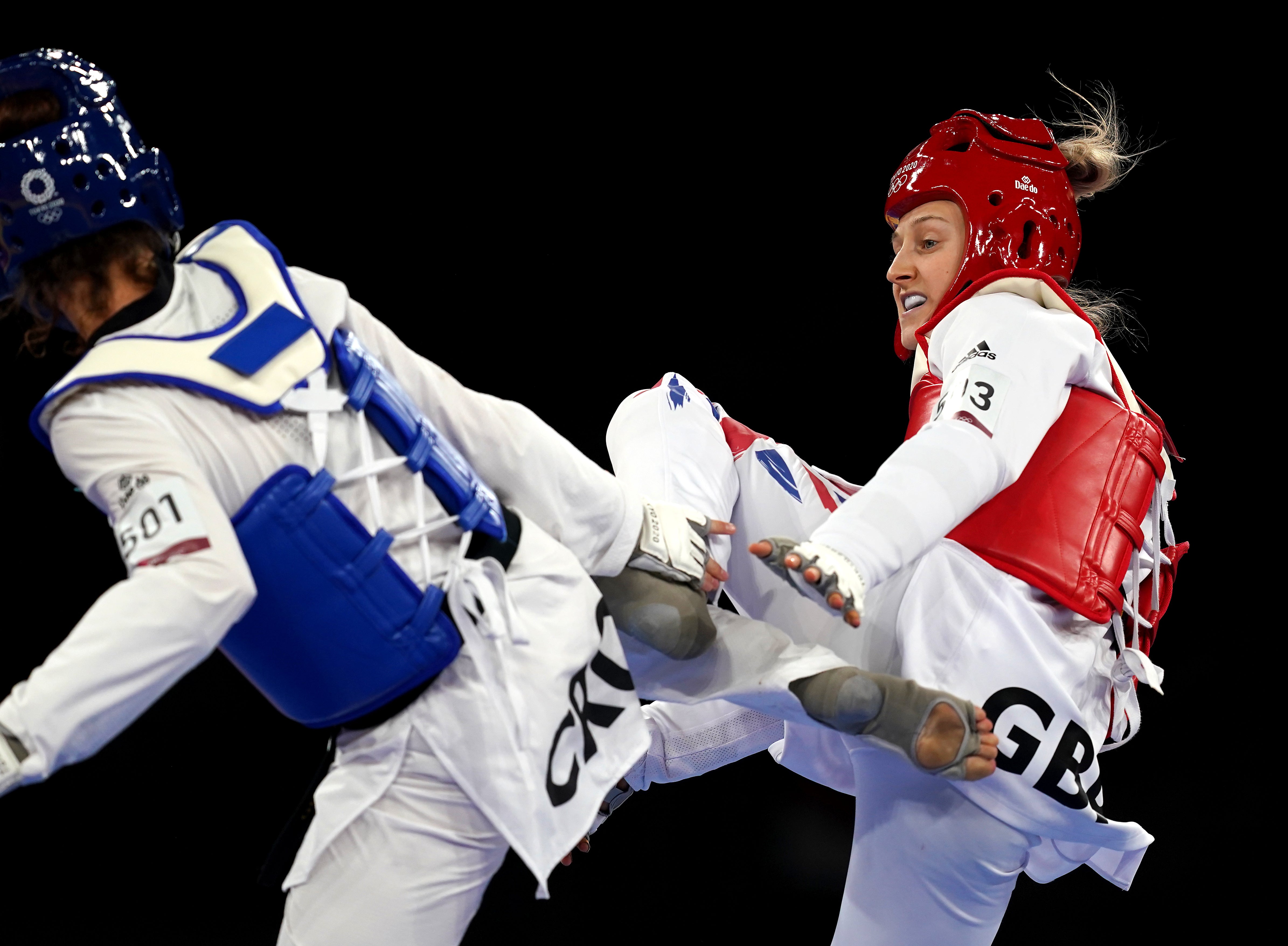 Lauren Williams, right, claimed silver on Monday (Martin Rickett/PA)