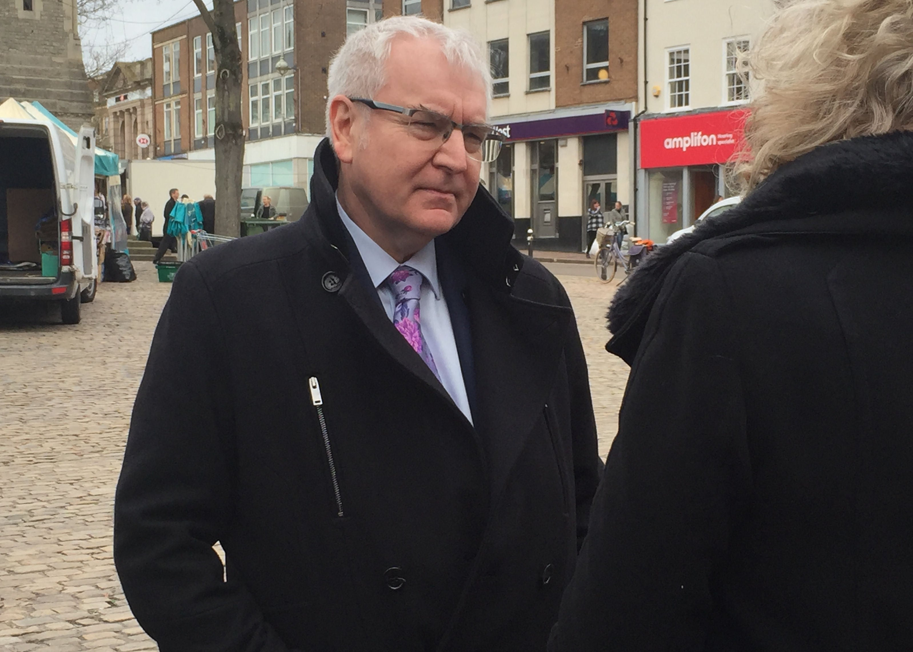 Thames Water chief executive Steve Robertson leaves Aylesbury Crown Court, where the firm was warned it faces paying a record fine for discharging more than a billion litres of raw sewage into the Thames in 2013 and 2014