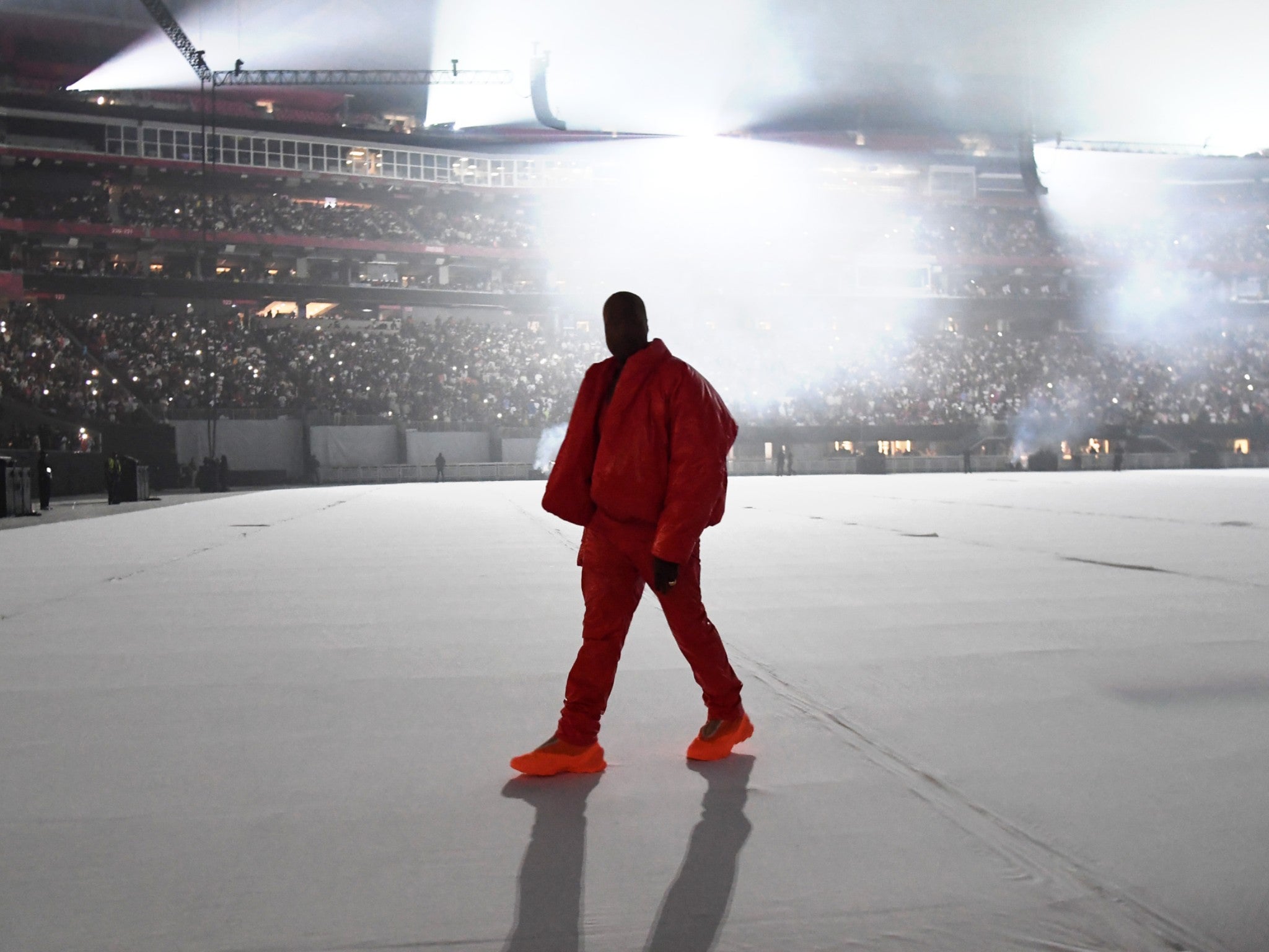 Kanye West at his Donda listening party