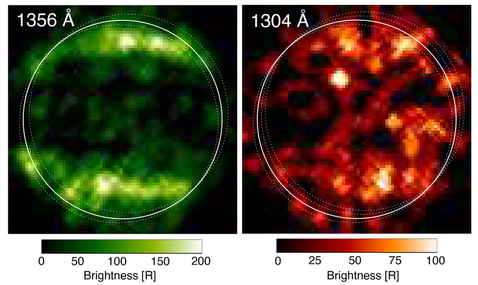 Ultraviolet images of Ganymede from 1998