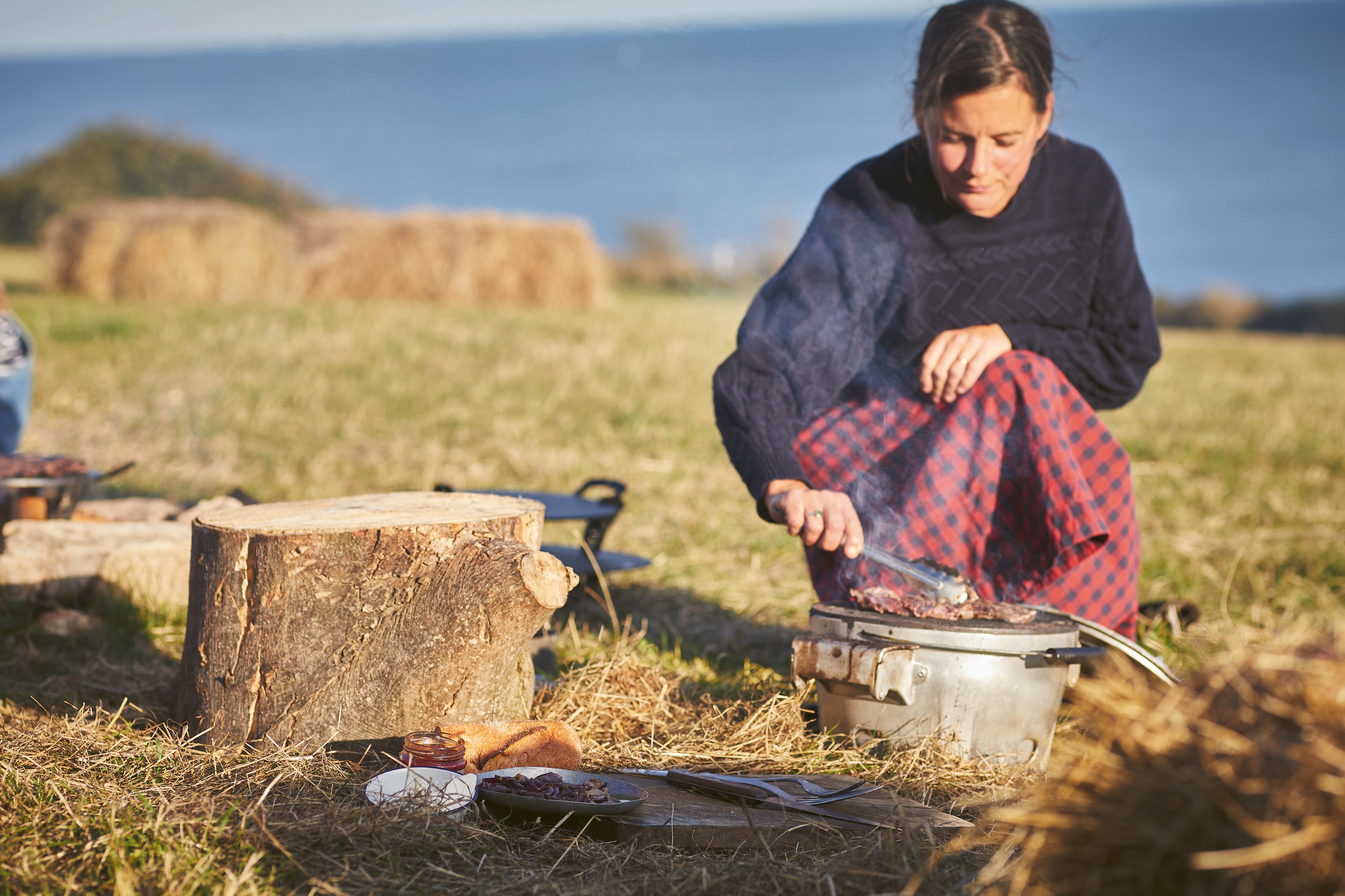 ‘This is one pot, it’s primal cookery, how to make food really easily with fire, or over a little gas stove’