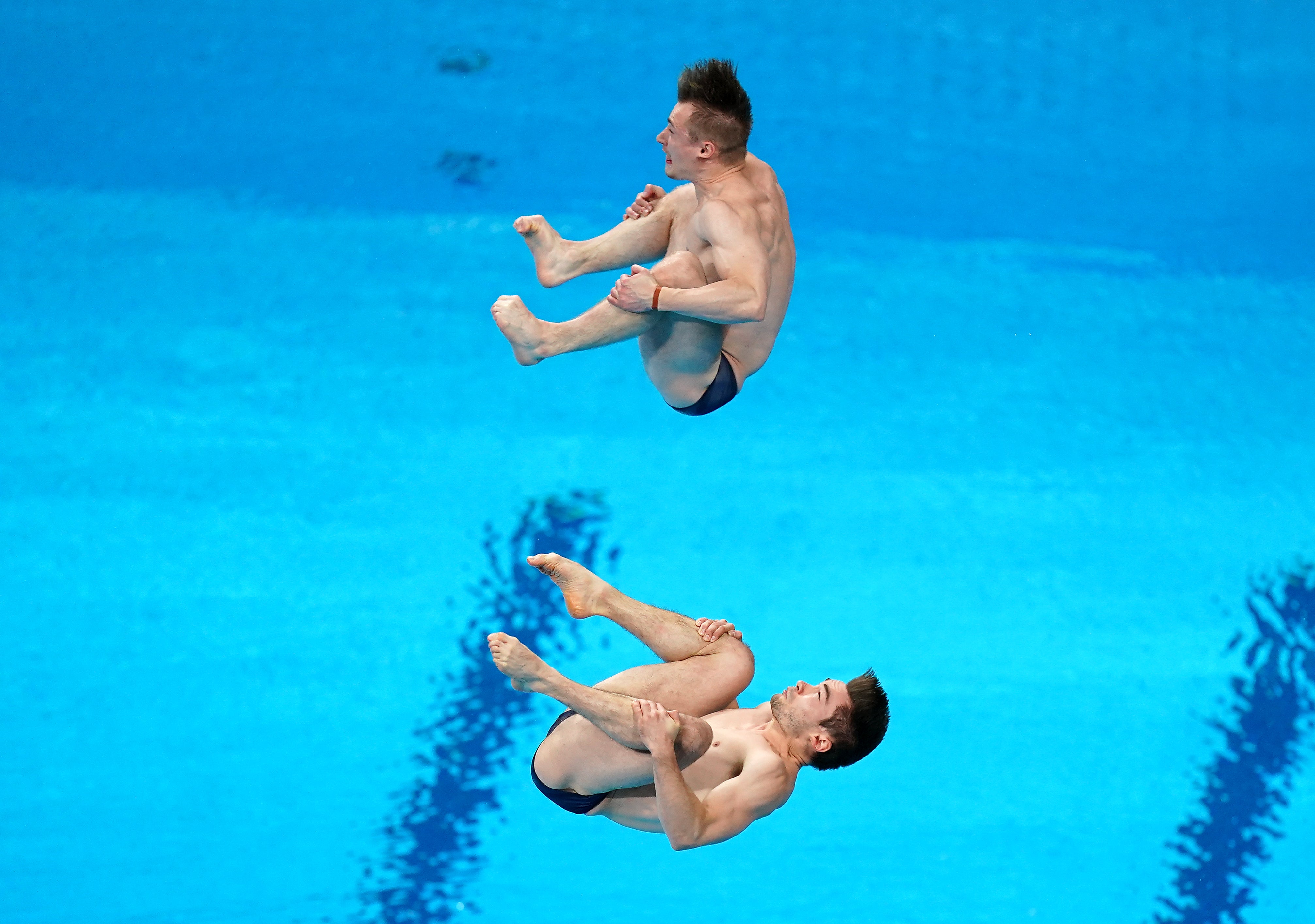 Daniel Goodfellow and Jack Laugher struggled to find their best form (Mike Egerton/PA)