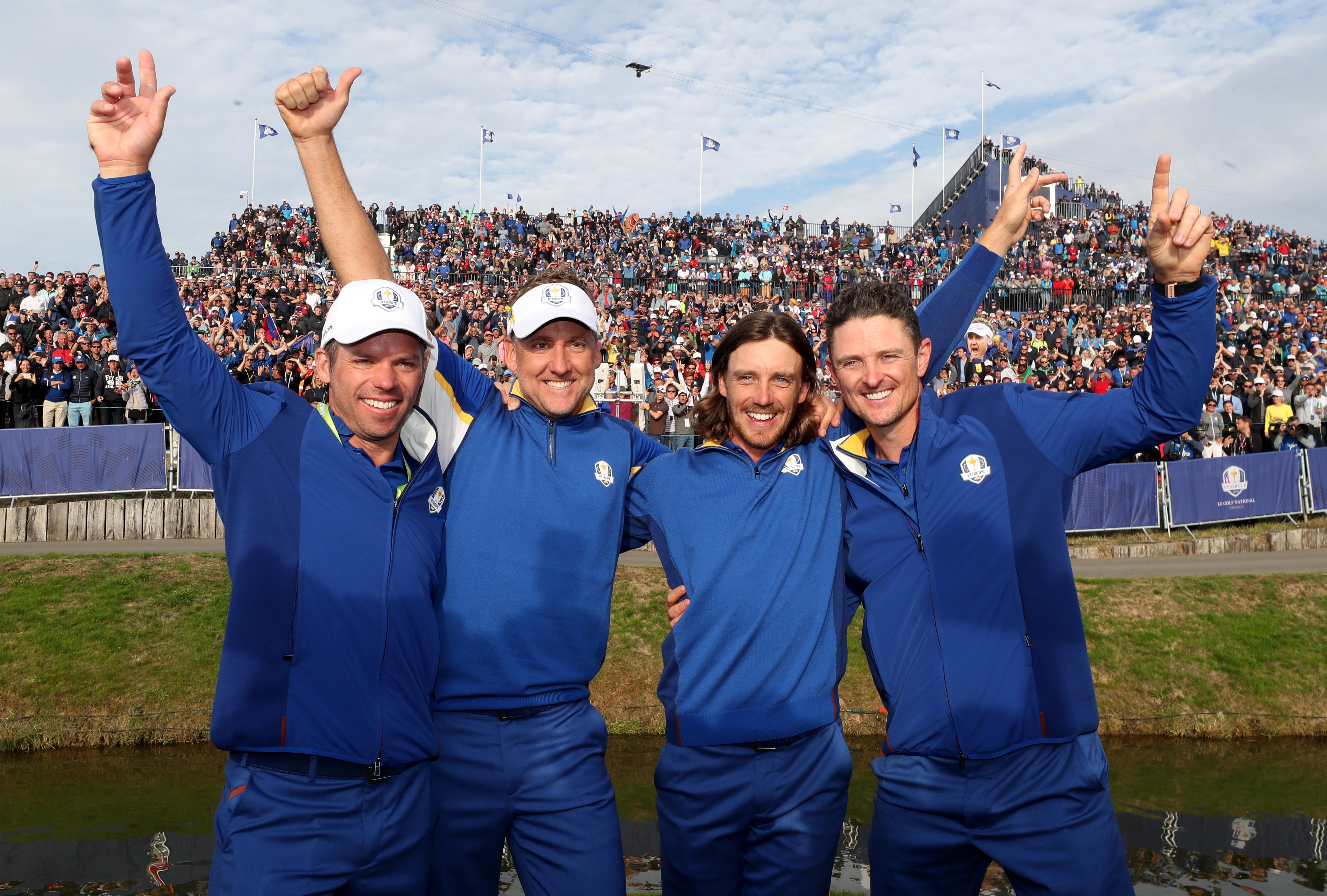 Ryder Cup team-mates Paul Casey (left) and Tommy Fleetwood (second right) will represent Team GB in Tokyo (David Davies/PA)