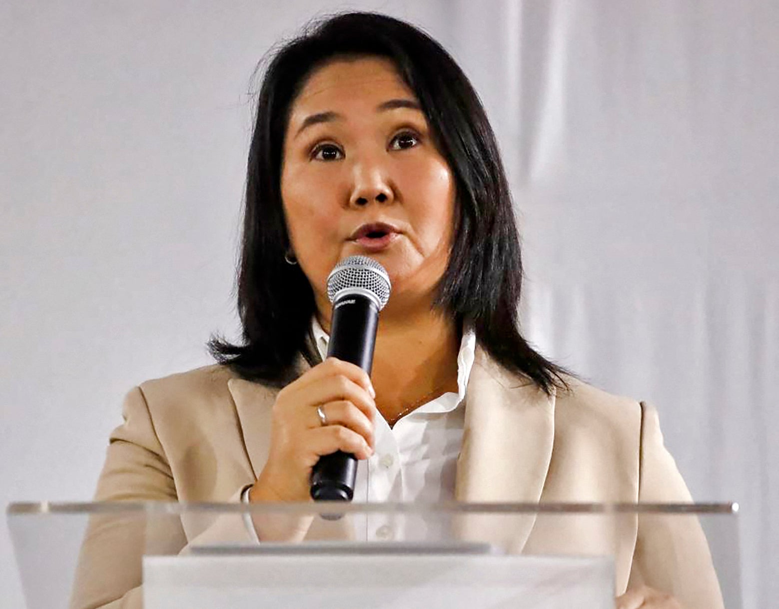 Keiko Fujimori fought a tight race against Castillo