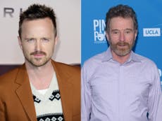 Bob Odenkirk: Breaking Bad stars Aaron Paul and Bryan Cranston send well wishes