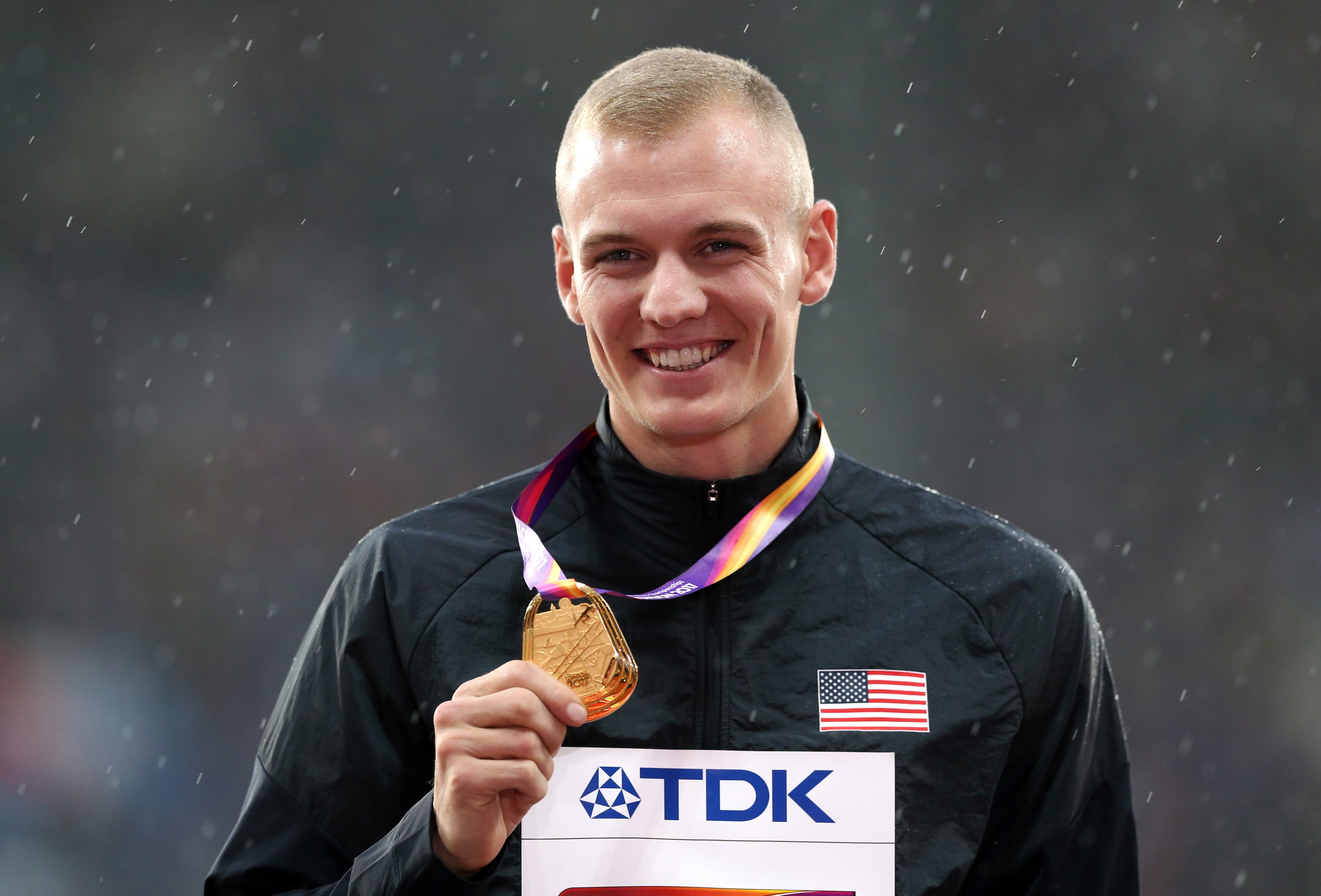 Sam Kendricks is in a quarantine facility in the Japanese capital (Martin Rickett/PA)