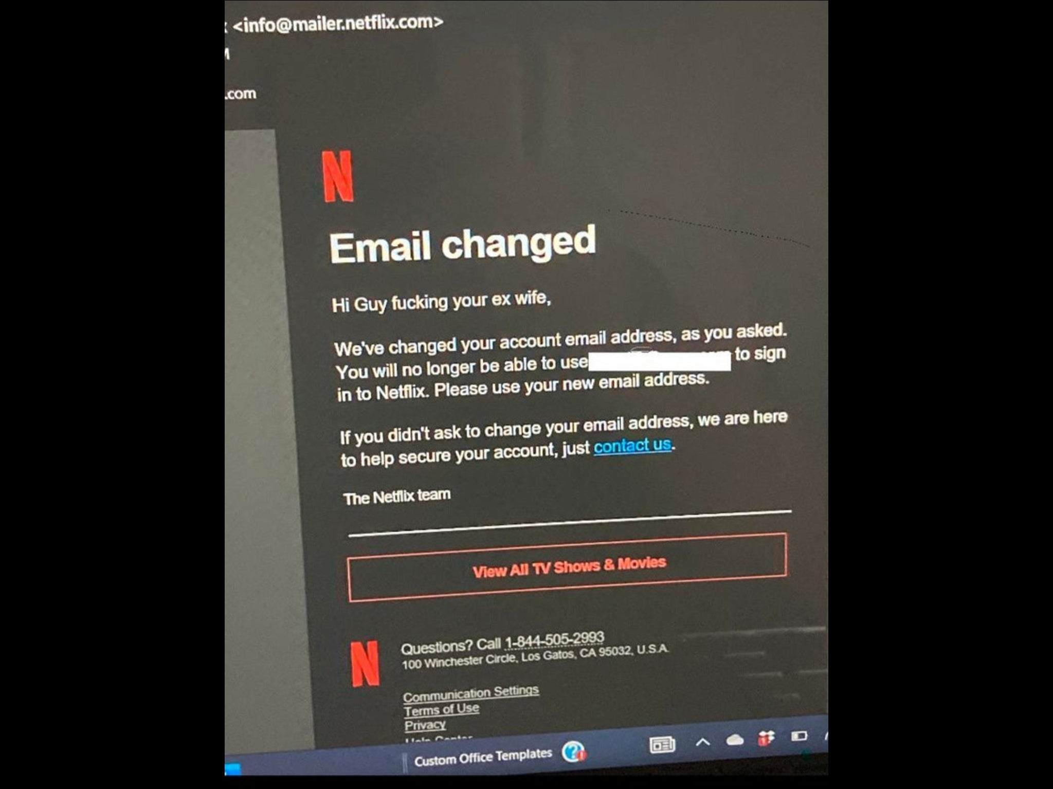 Man finds out his estranged wife is cheating on him through shared Netflix account