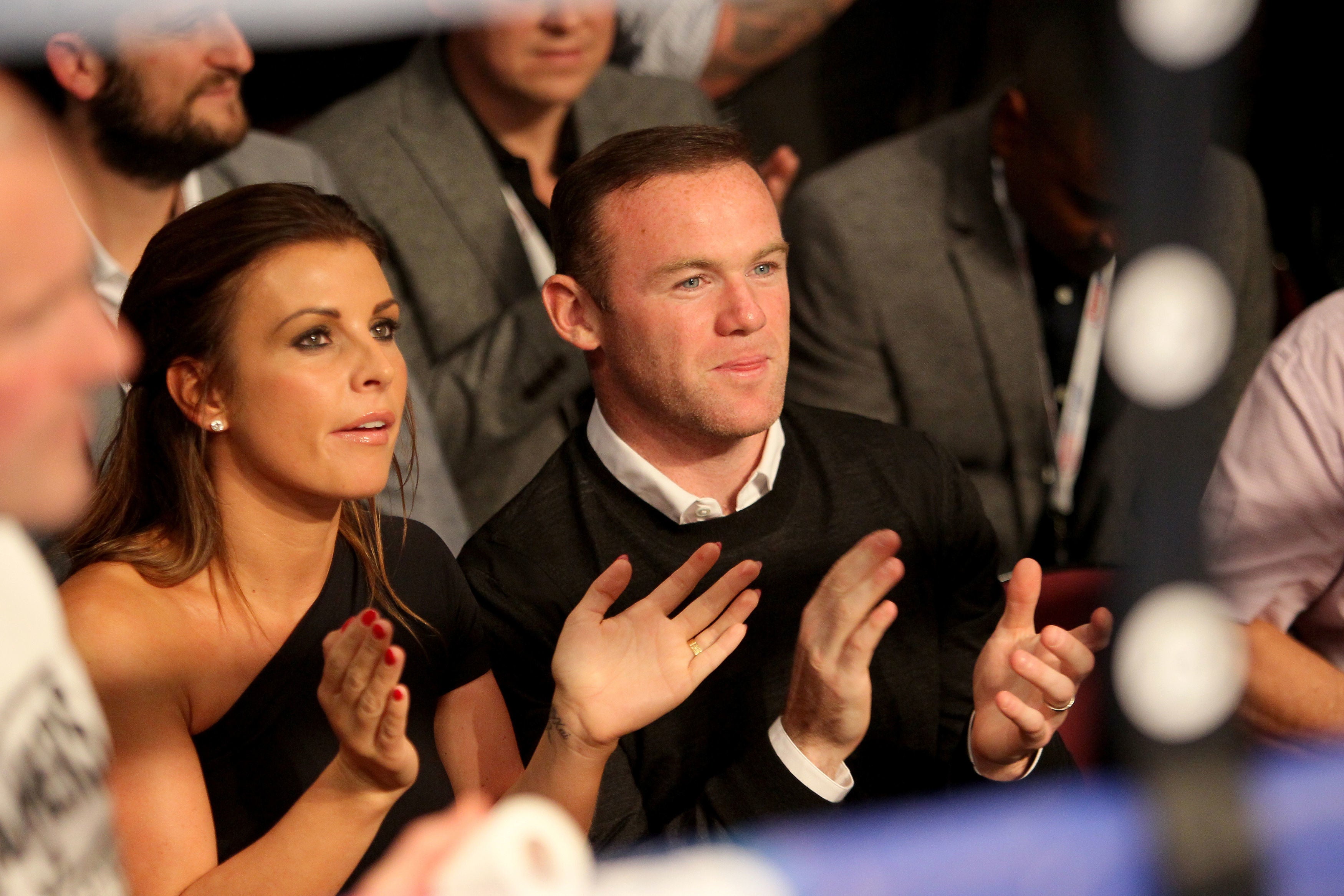 Wayne Rooney pictured with his wife Coleen Rooney