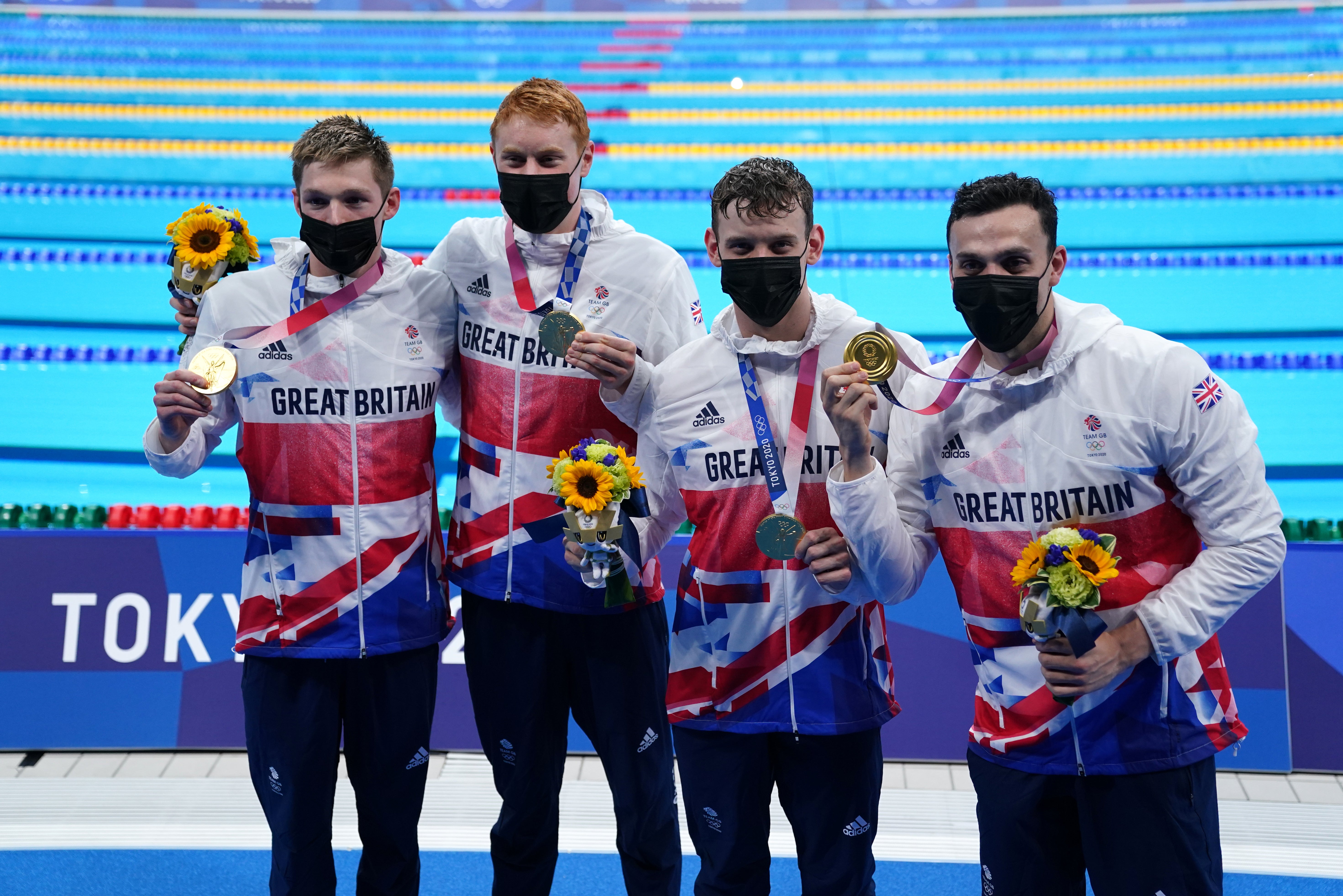 Duncan Scott was part of the gold medal-winning men’s 4×200 metres freestyle relay team (Adam Davy/PA)