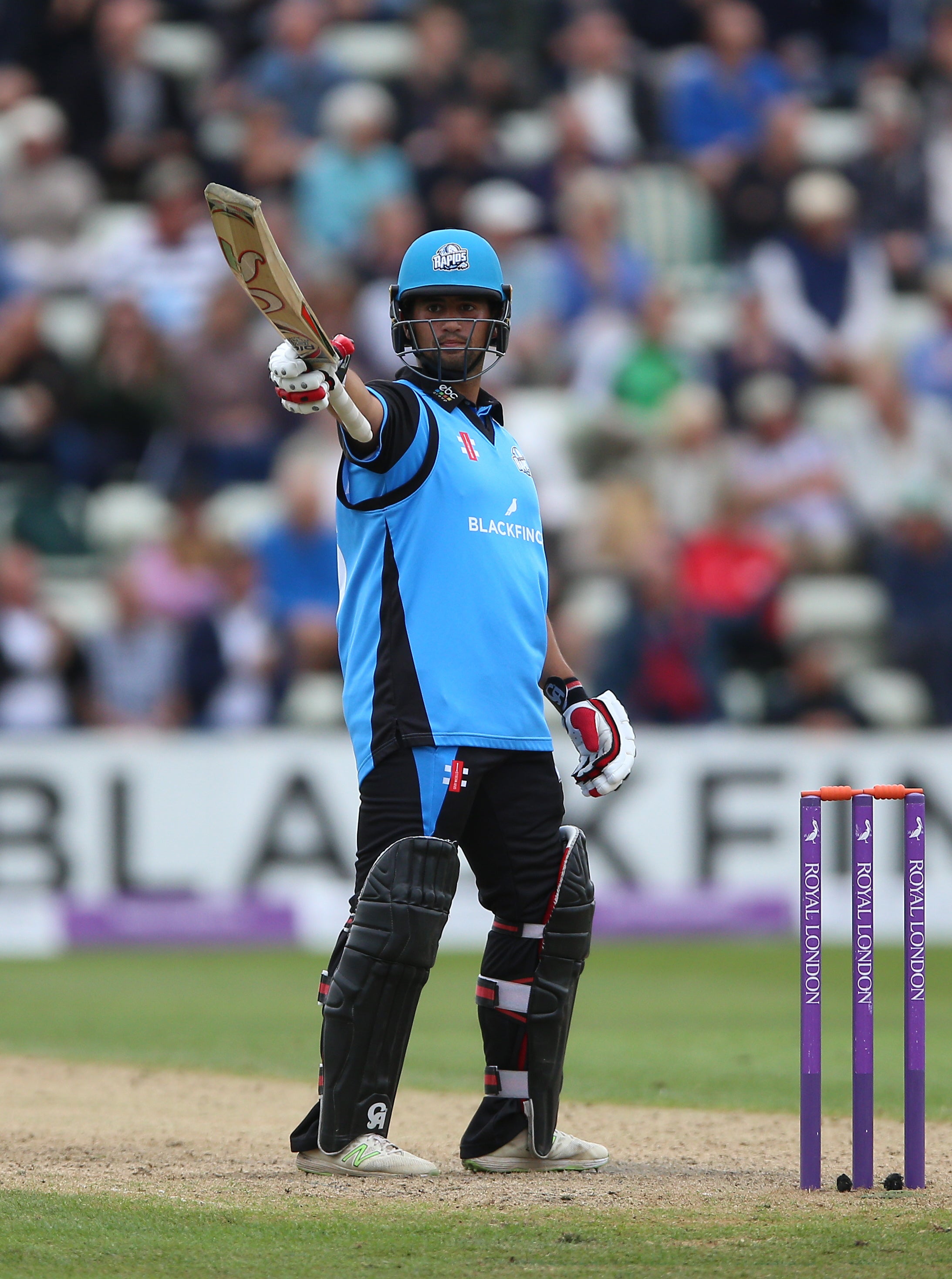 Worcestershire’s Brett D’Oliveira shared in a record-breaking partnership against Essex (Nigel French/PA)