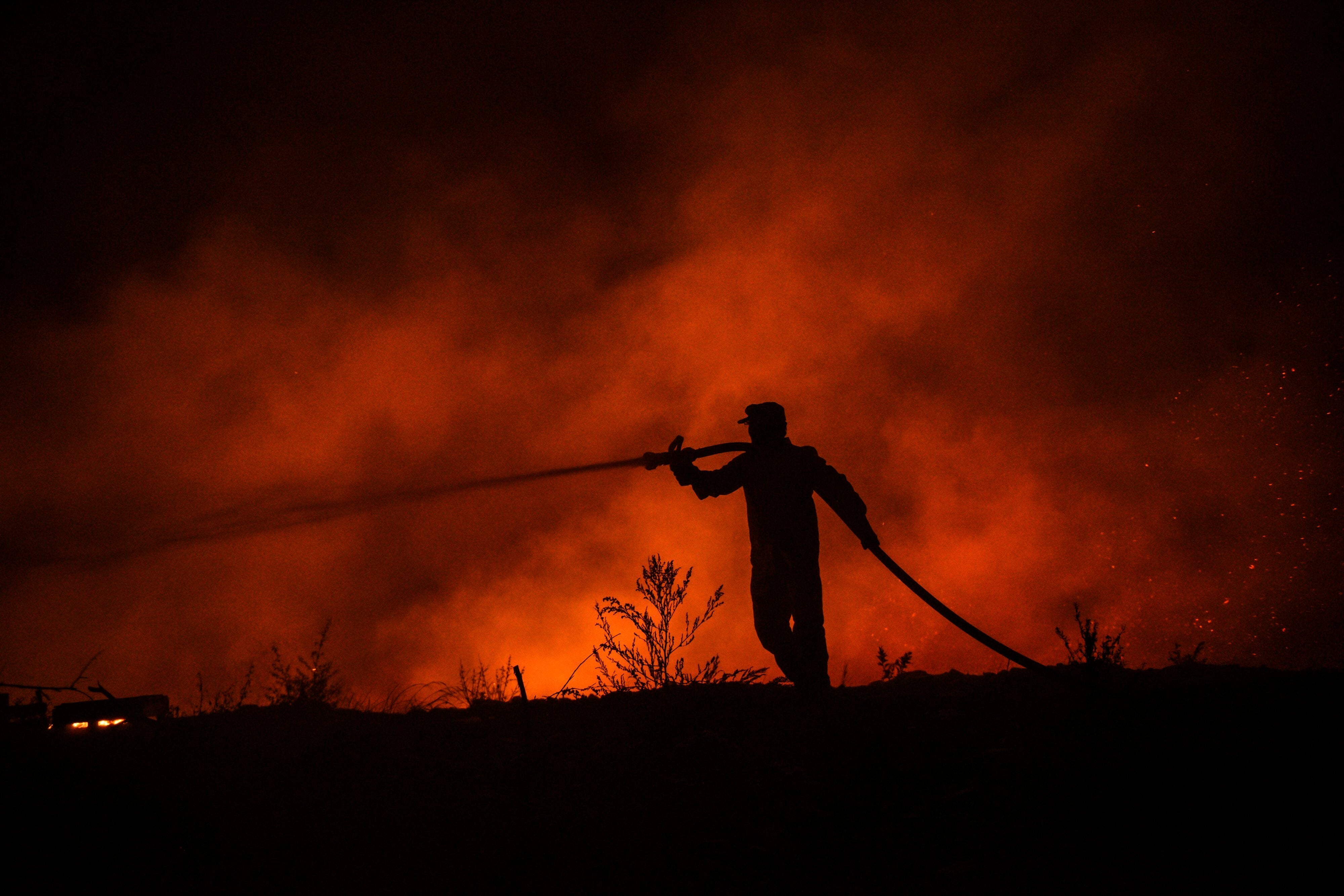 Four people have died in wildfires in neighbouring Turkey