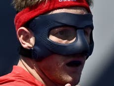 Why is Team GB hockey player Sam Ward wearing a mask at the Tokyo Olympics?