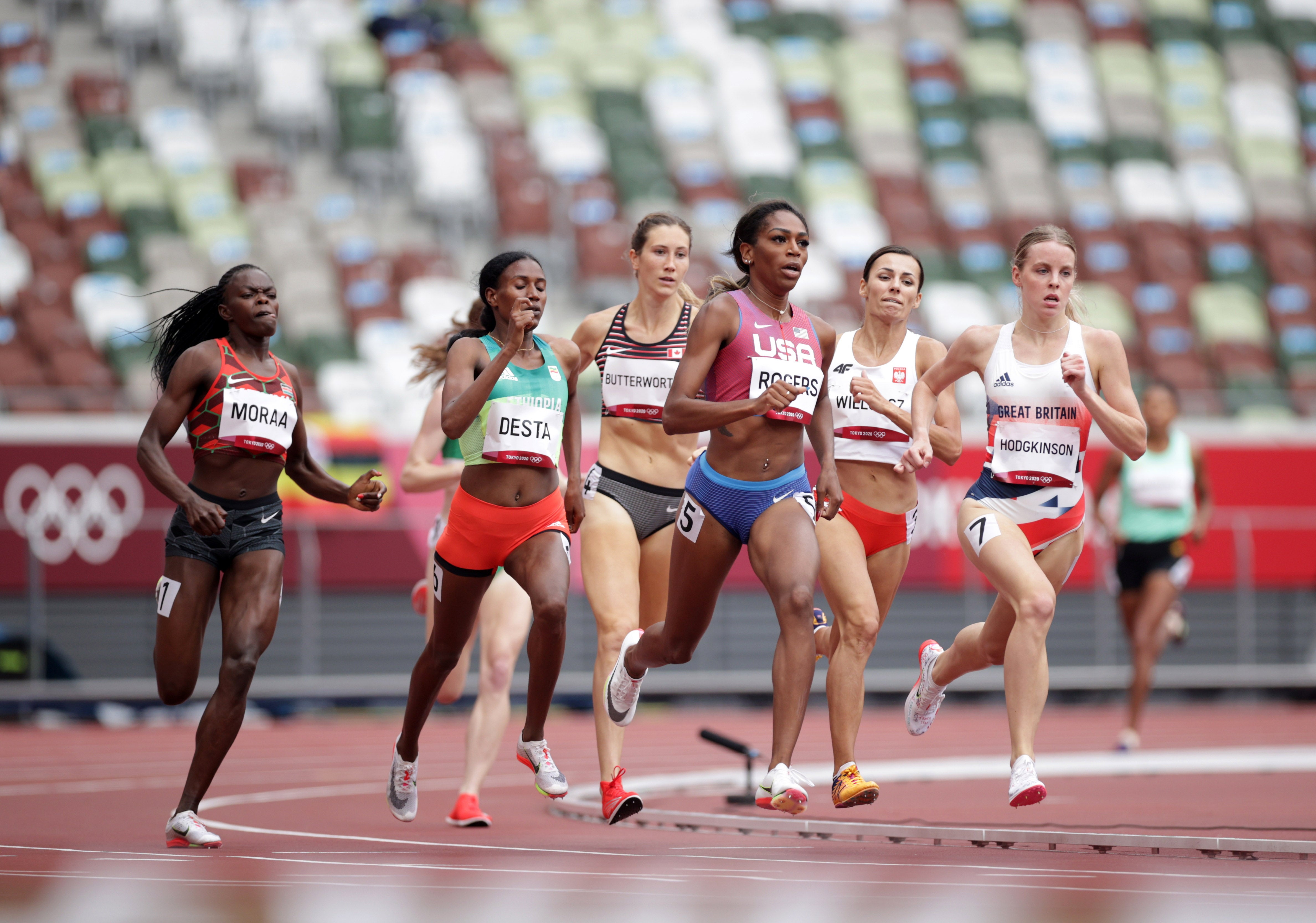 Workua Getachew did not feature in the 800m heats