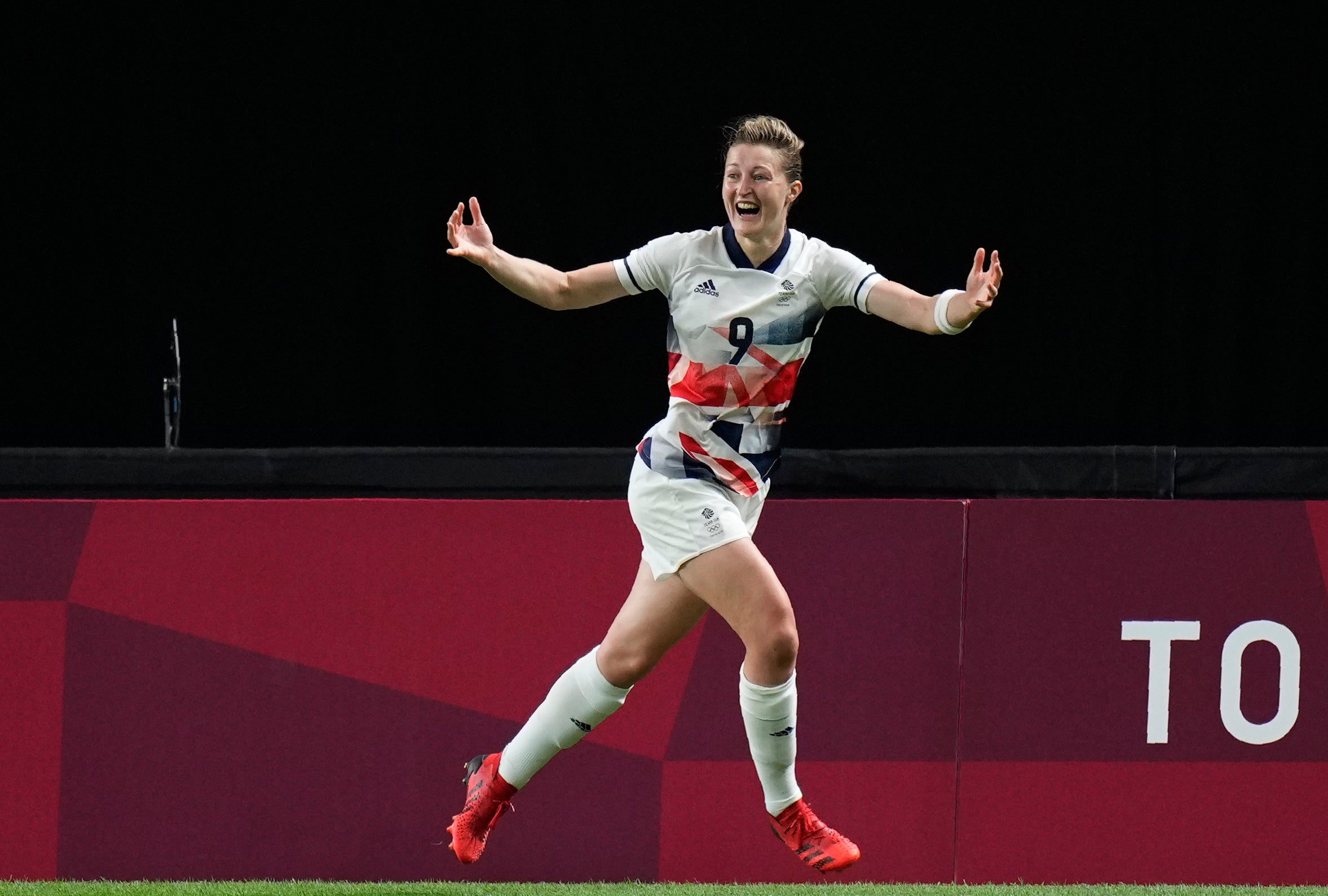 Ellen White scored a hat-trick for Team GB (Silvia Izquierdo/AP)