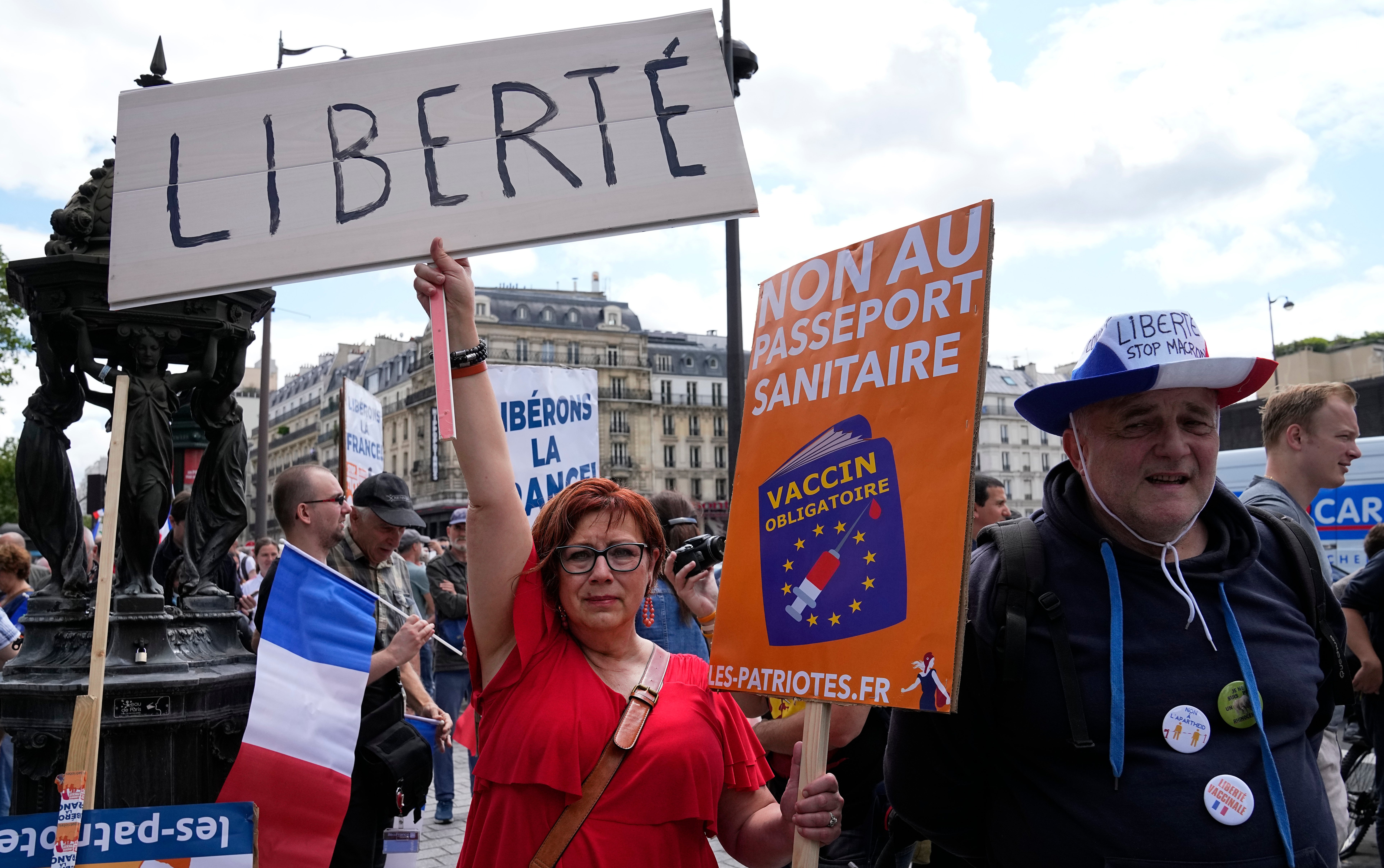 France Virus Outbreak Protests