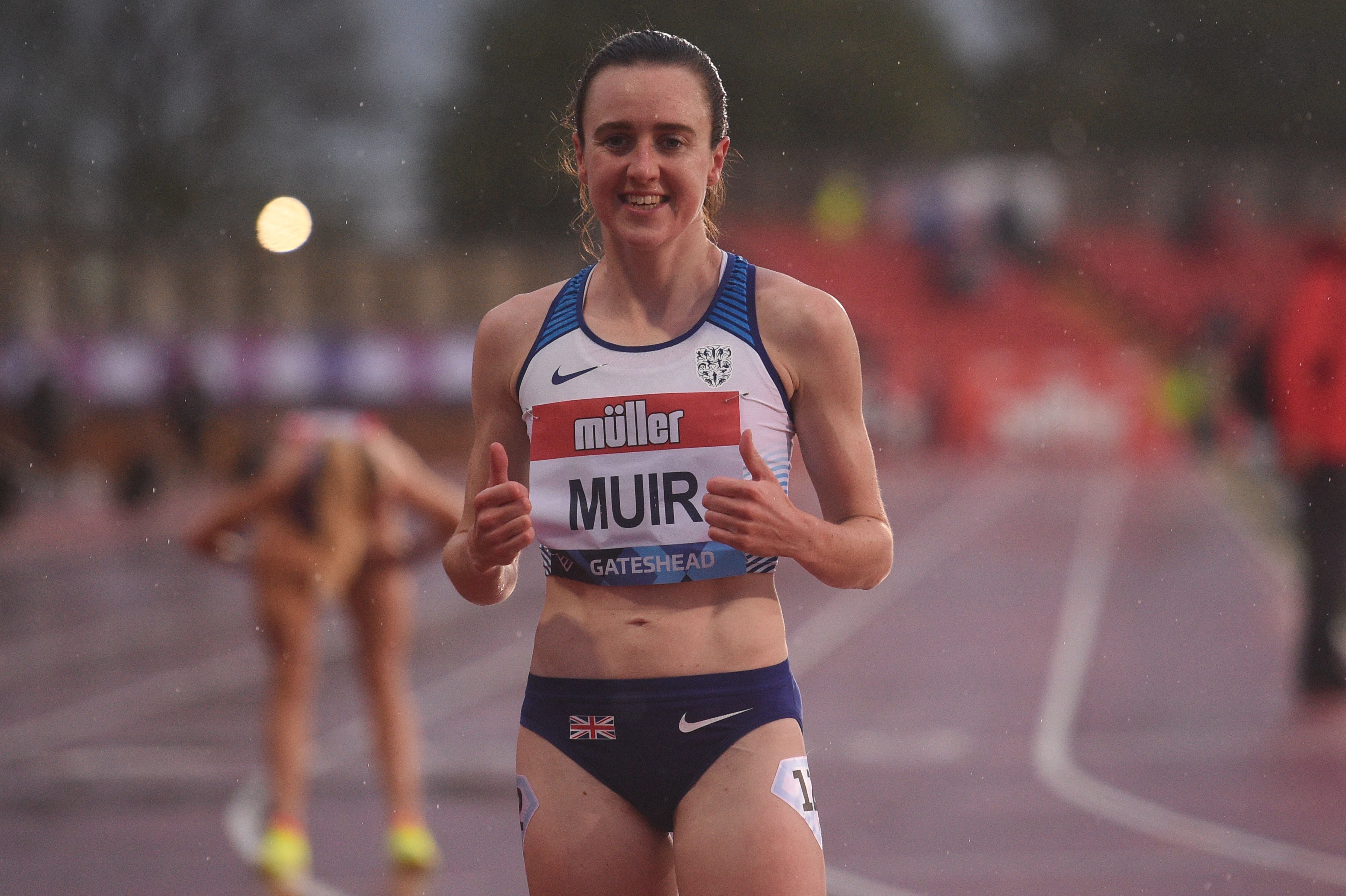 Muir at the Gateshead Diamond League meet in May