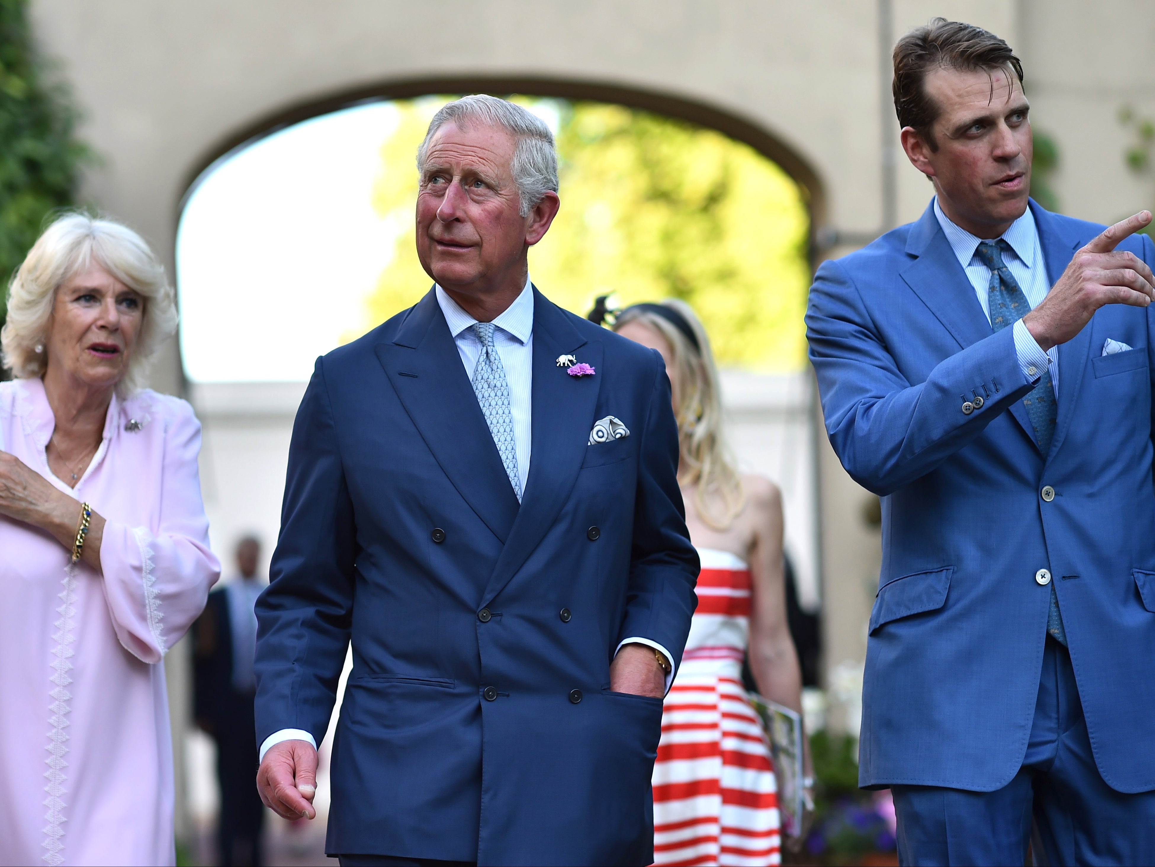 Ben Elliot (far right) with his aunt, Camilla, Duchess of Cornwall, and her husband the Prince of Wales