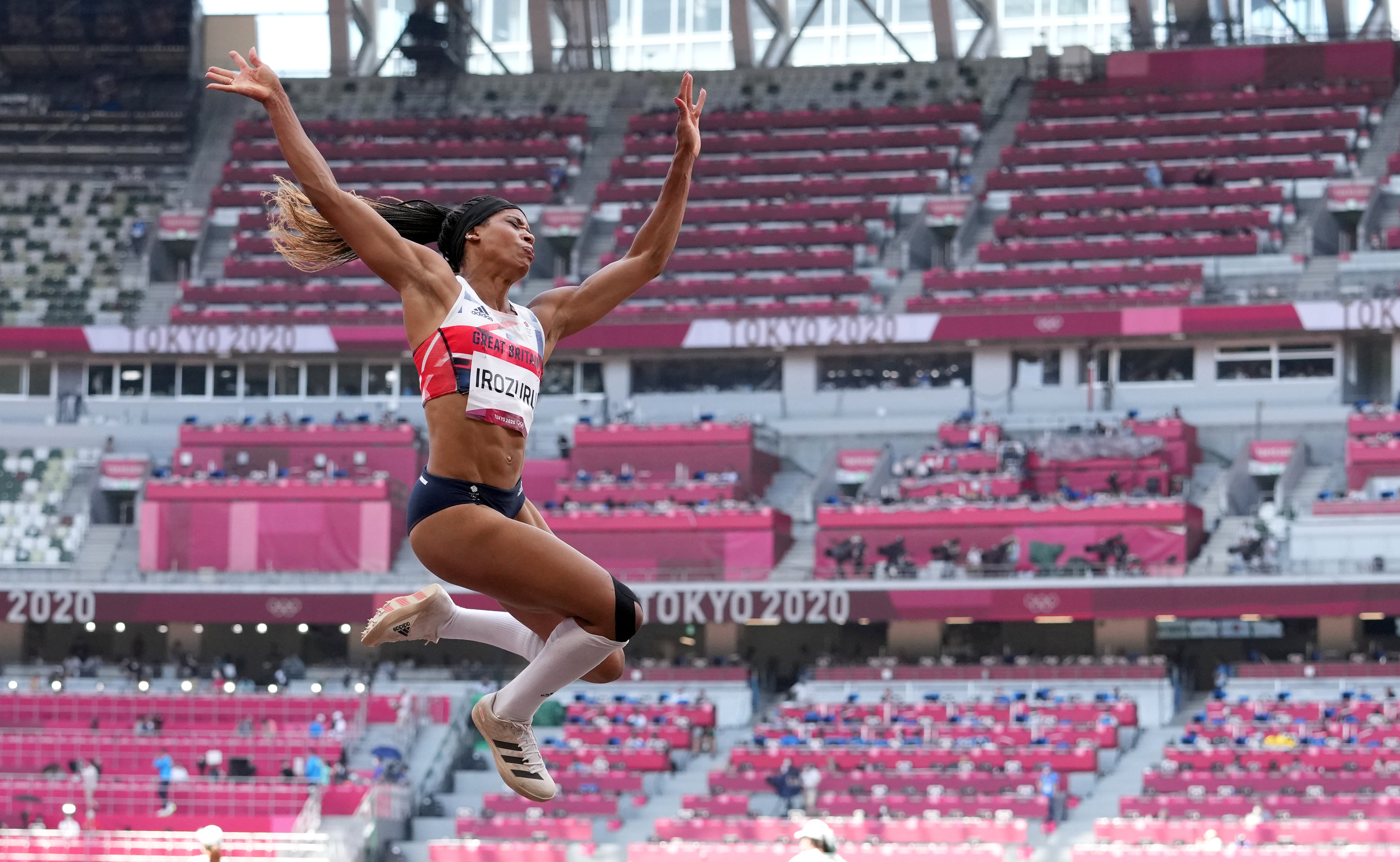 Great Britain’s Abigail Irozuru qualified for the long jump final (Martin Rickett/PA)