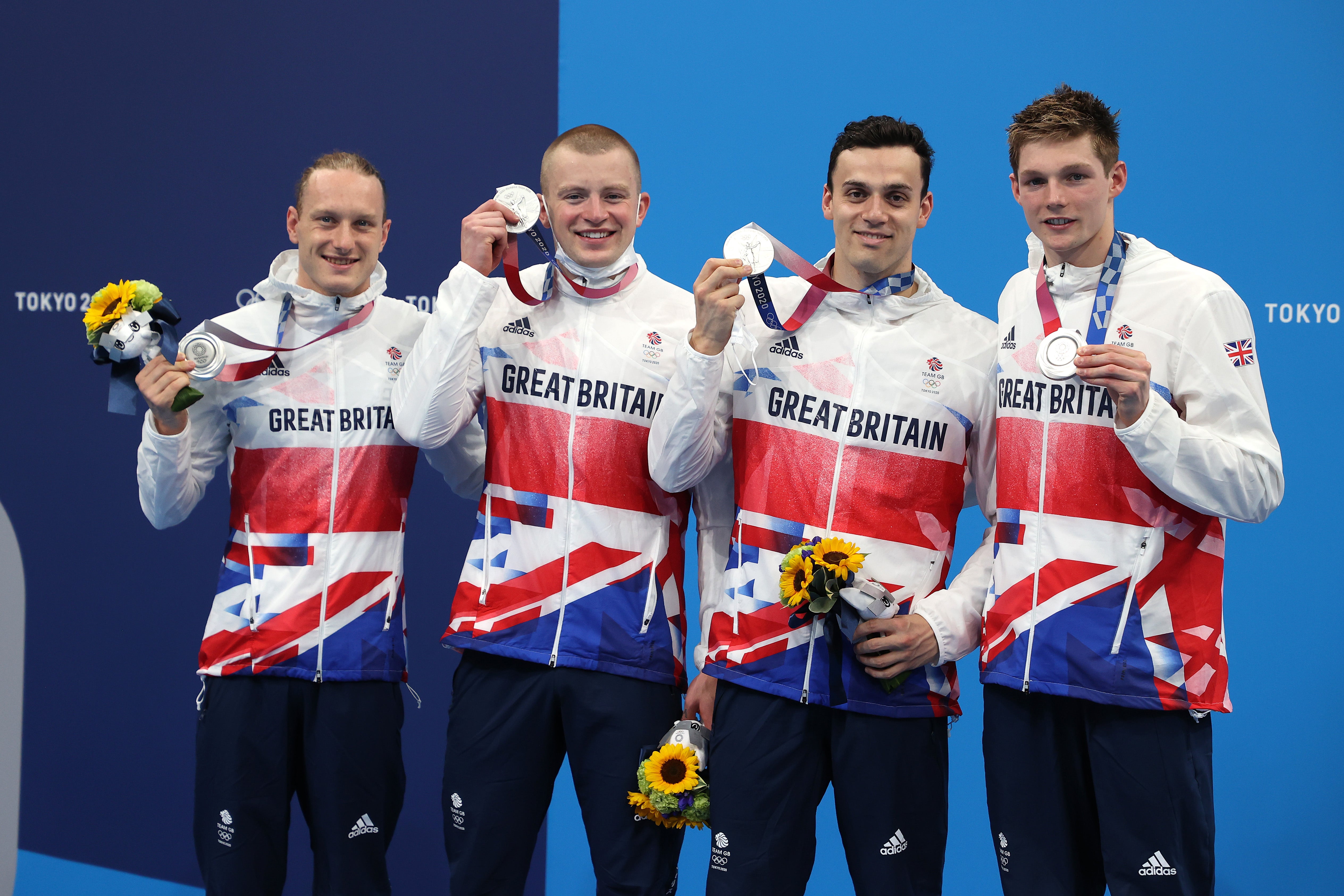 Luke Greenbank. Adam Peaty, James Guy and Duncan Scott