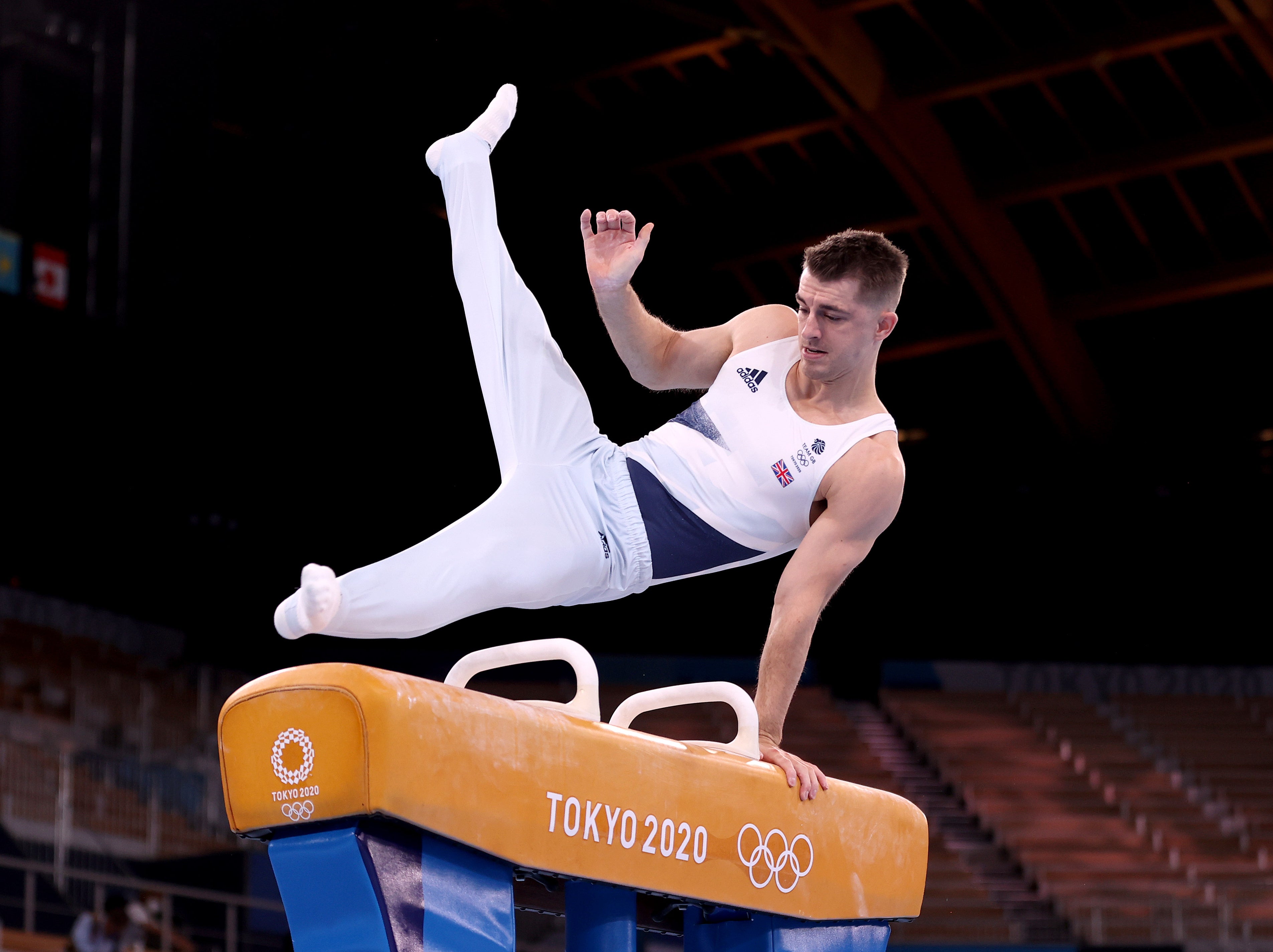 Whitlock in action during his victorious final routine