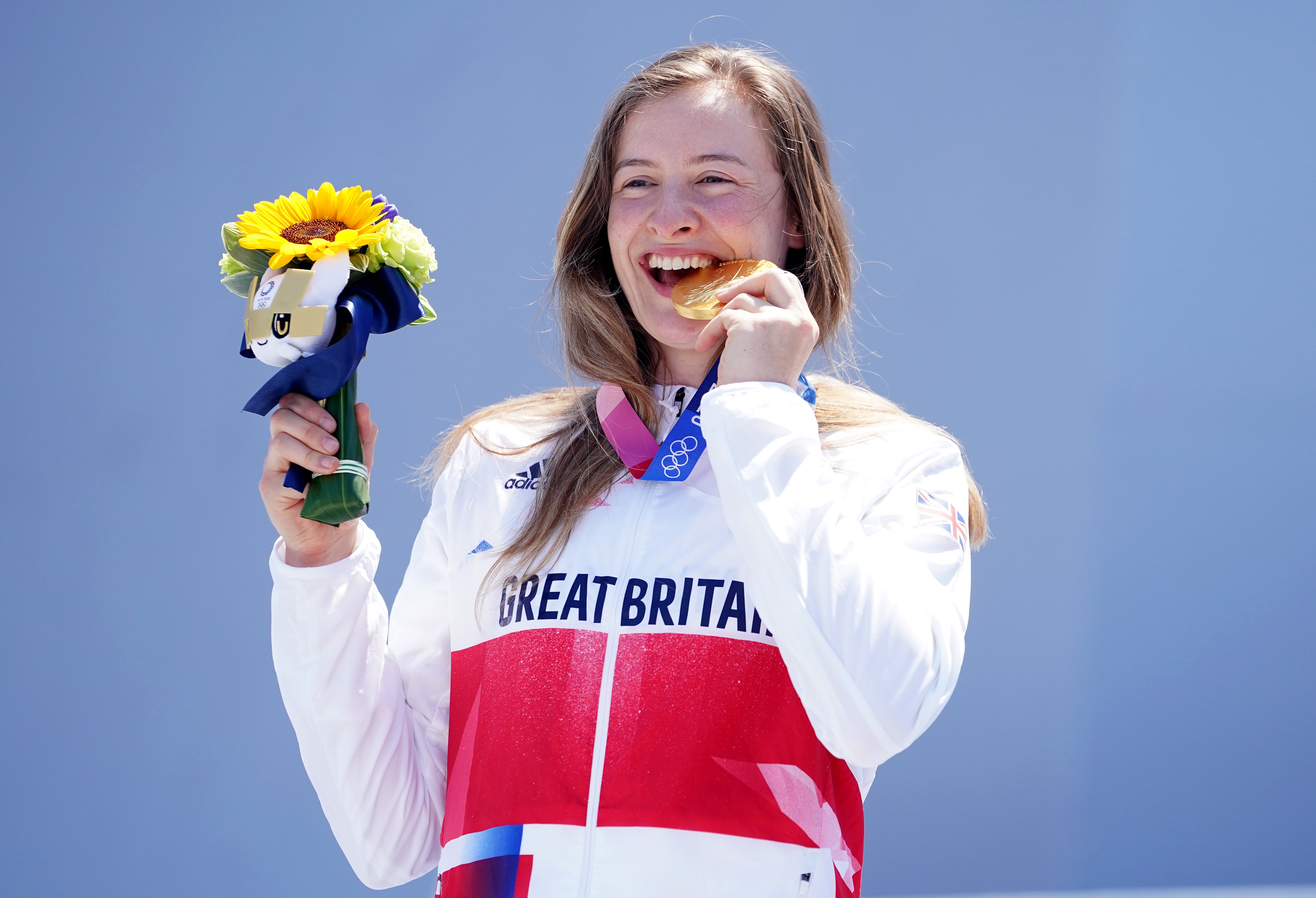 Charlotte Worthington won gold in the women’s BMX freestyle (Mike Egerton/PA)