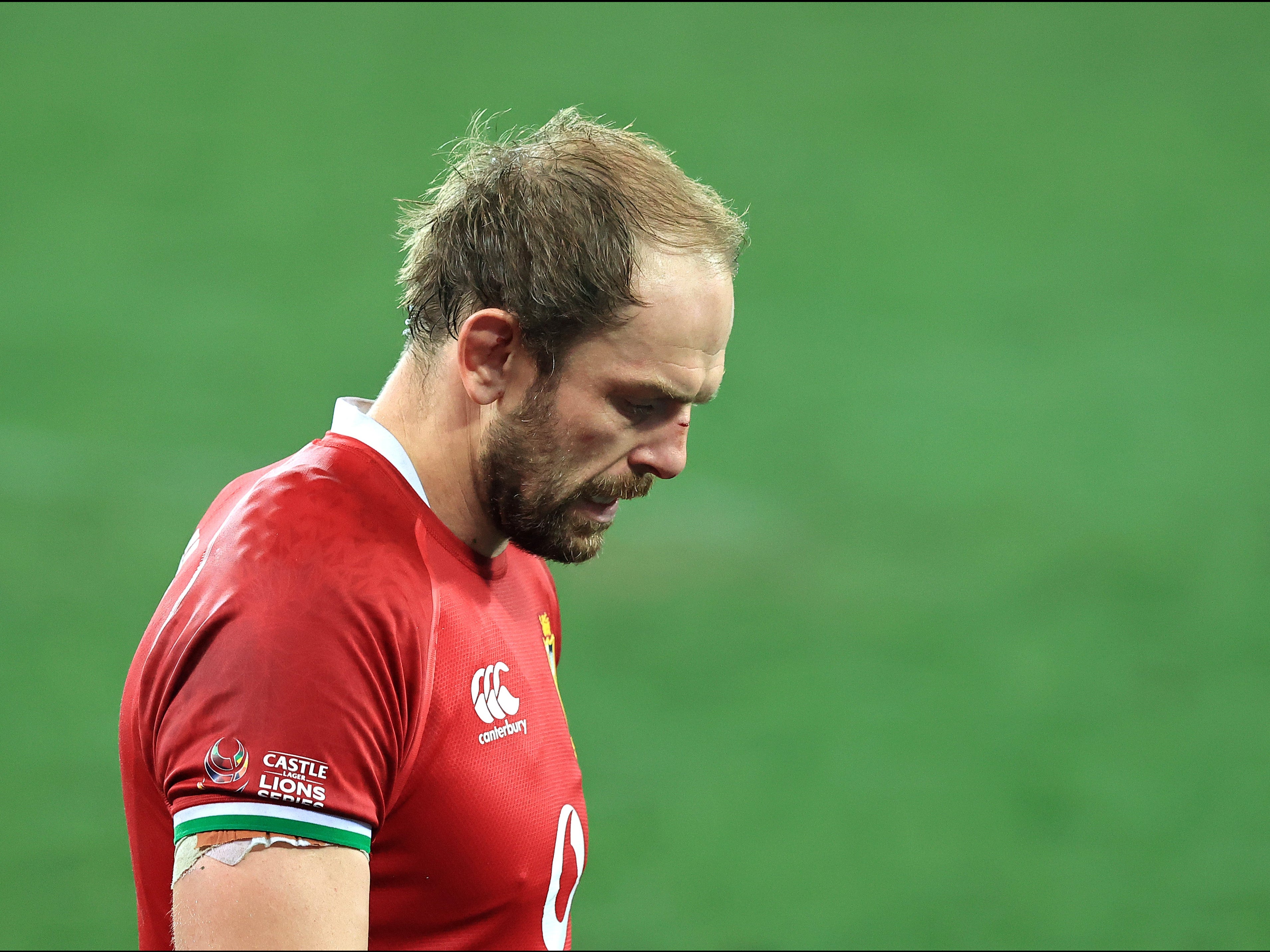 Lions captain Alun Wyn Jones after the defeat