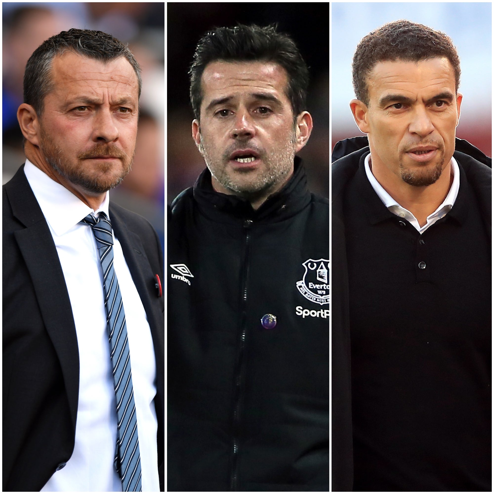 Slavisa Jokanovic, Marco Silva and Valerien Ismael are in new posts (Simon Galloway/ Richard Sellers/ Mike Egerton/PA)