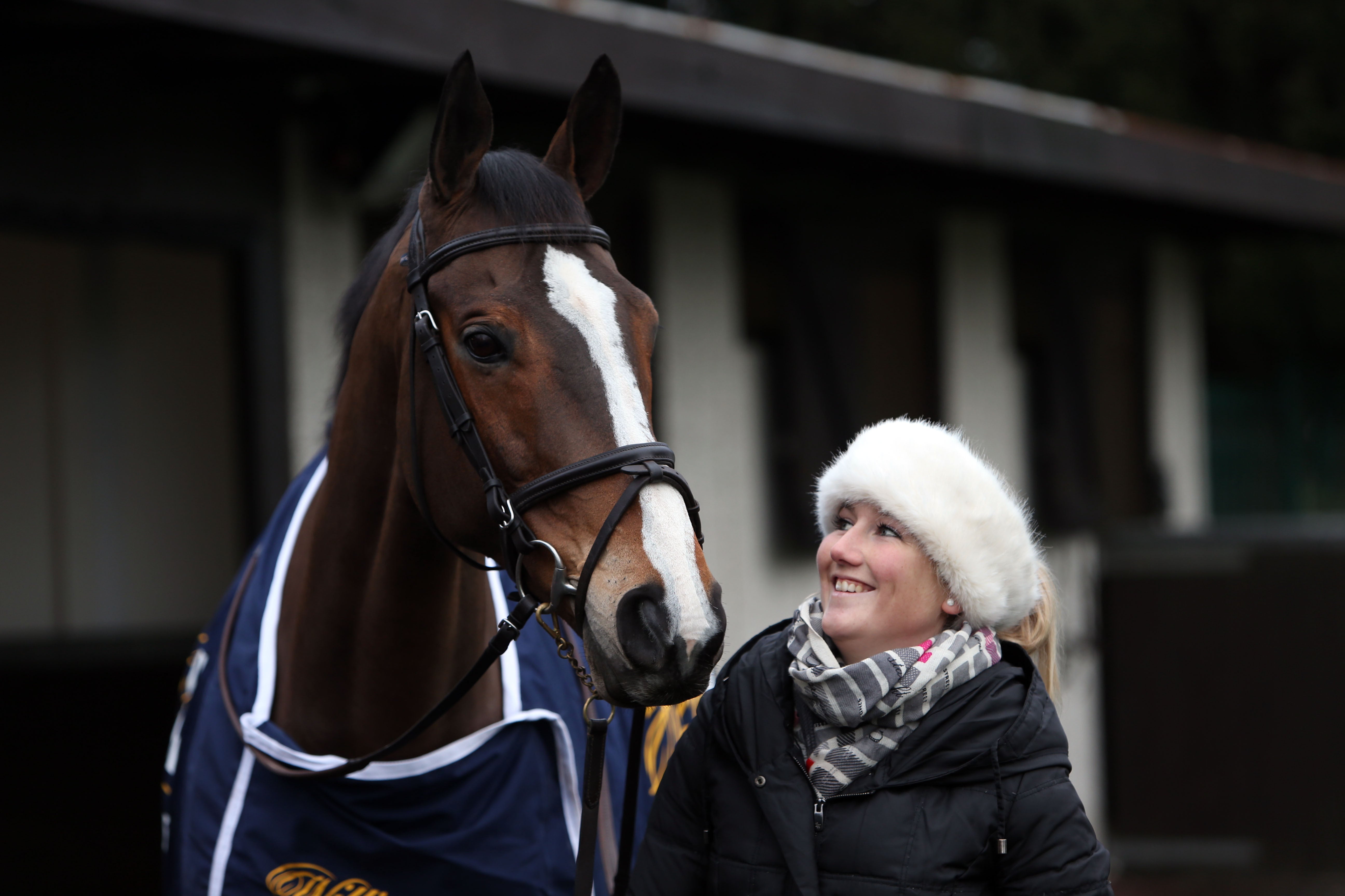 Collett with Kauto Star (Steve Parsons/PA)