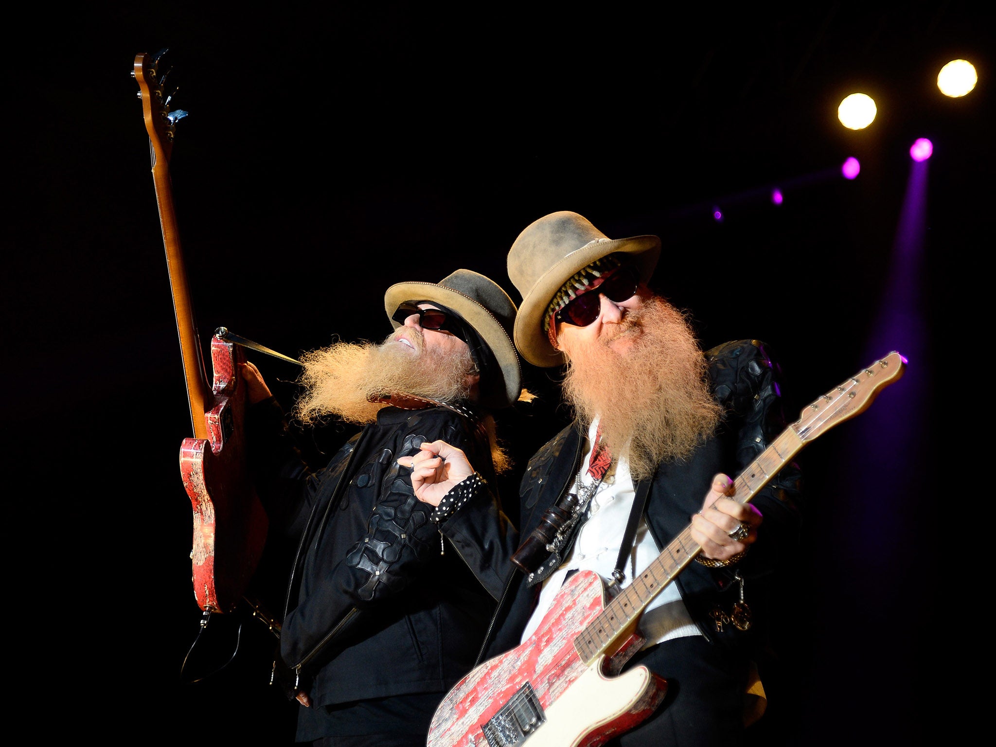 Alongside Billy Gibbons (right) in 2015