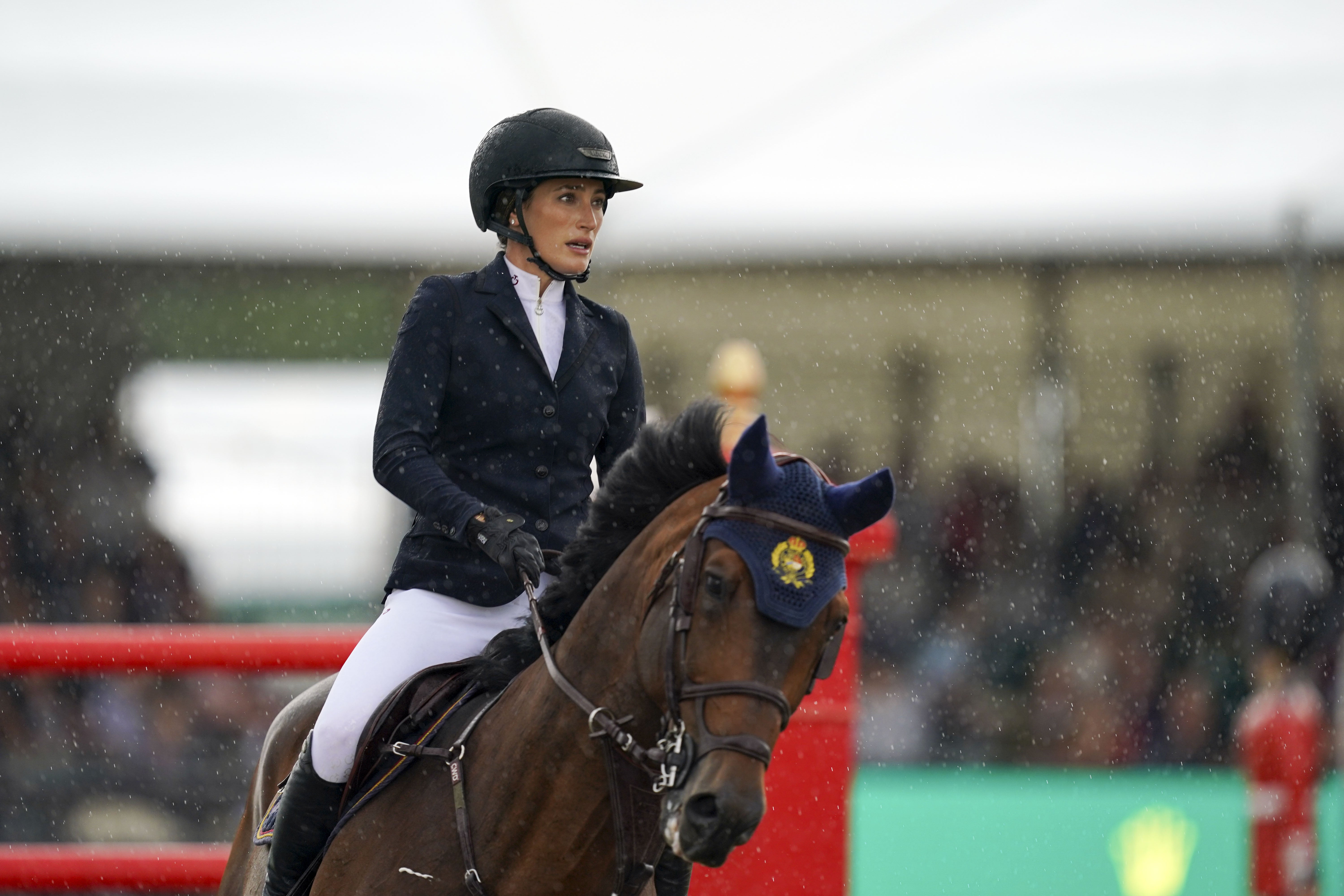 Jessica Springsteen riding Don Juan van de Donkhoeve (Steve Parsons/PA)