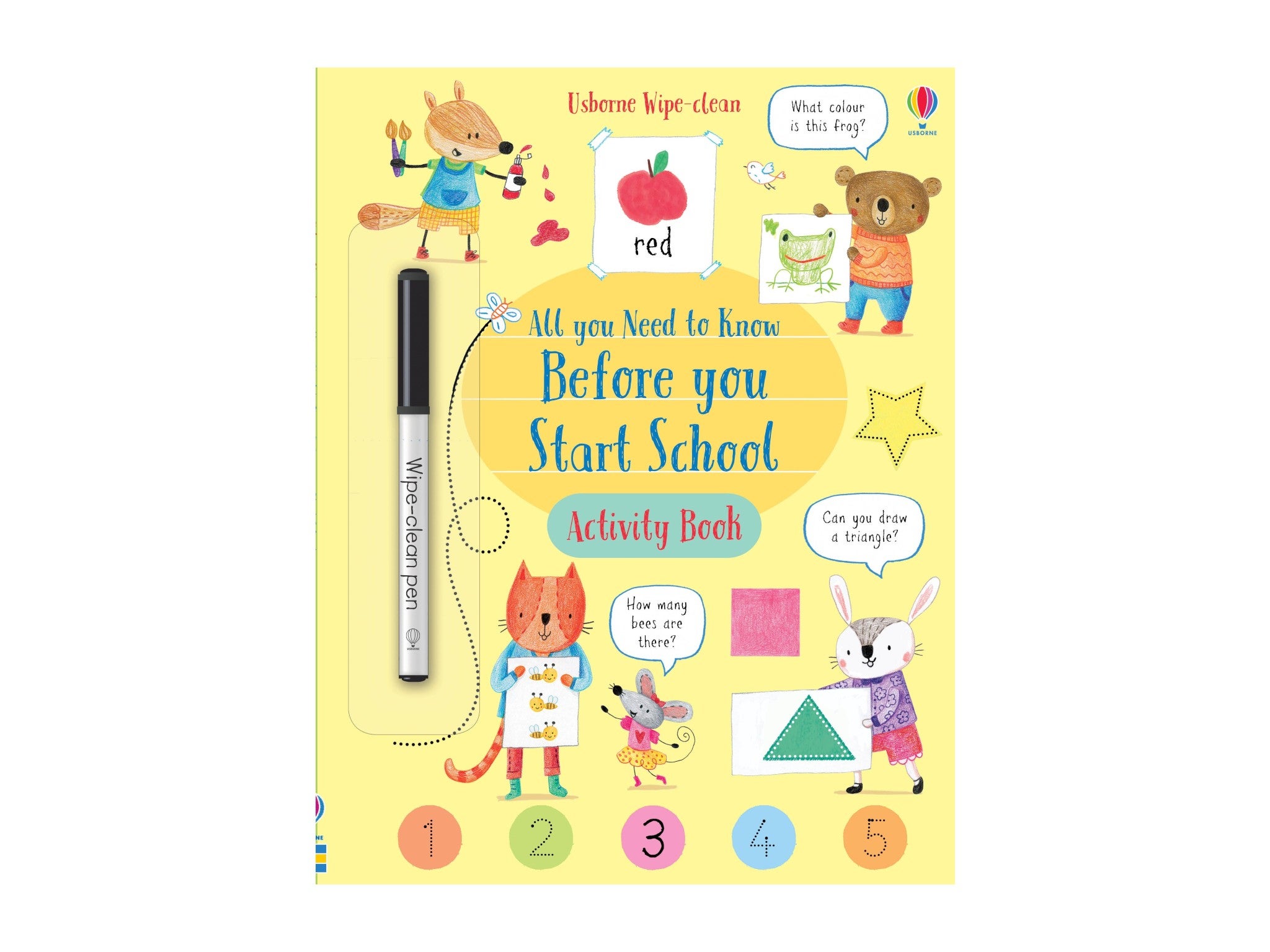 Wipe-Clean All You Need to Know Before Your Start School Activity Book, by Holly Bathie, published by Usborne indybest