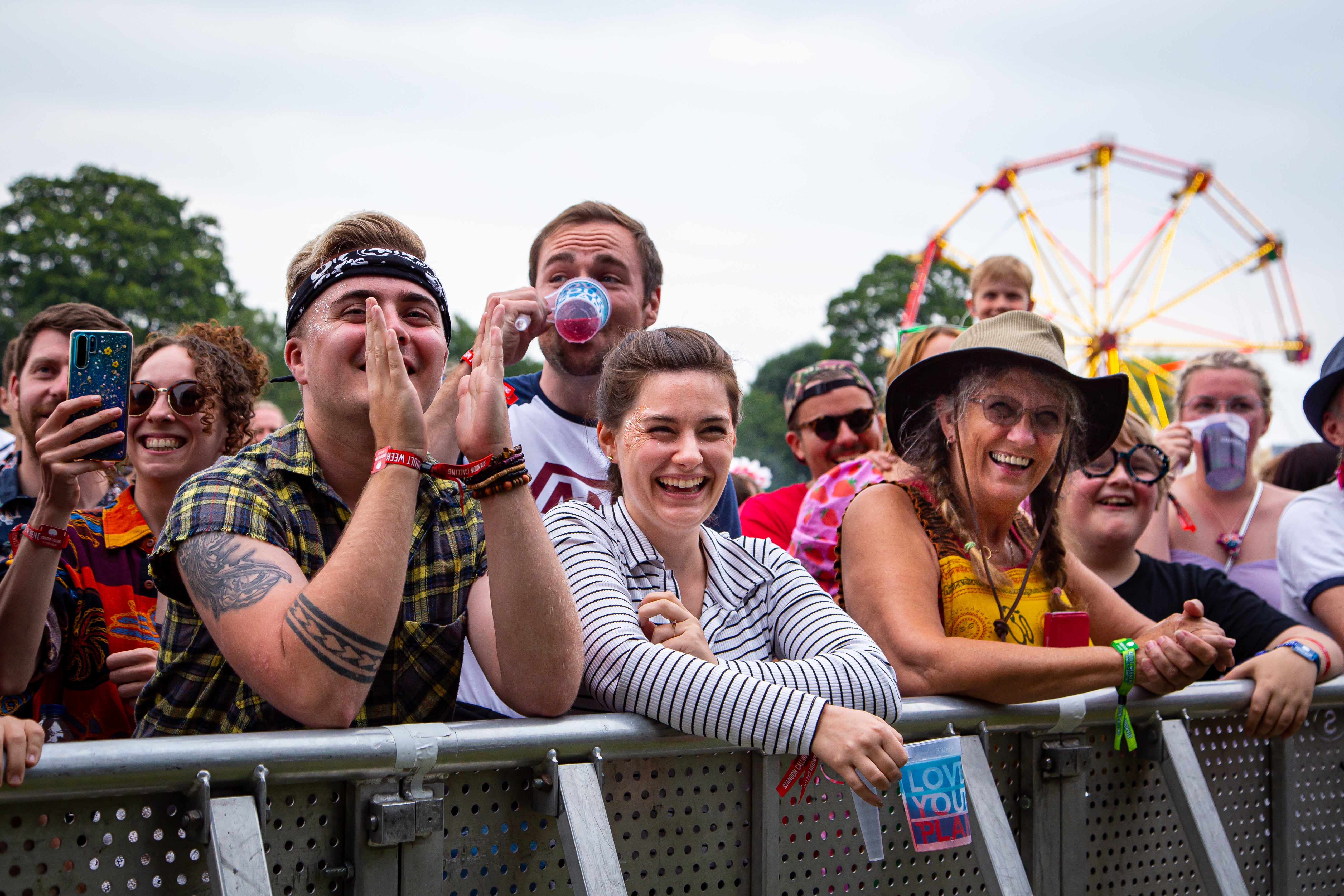 Festival-goers enjoy live performances for the first time in months at Standon Calling