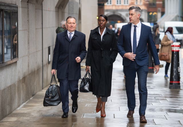 Novlett Robyn Williams arriving at the Old Bailey for sentencing.