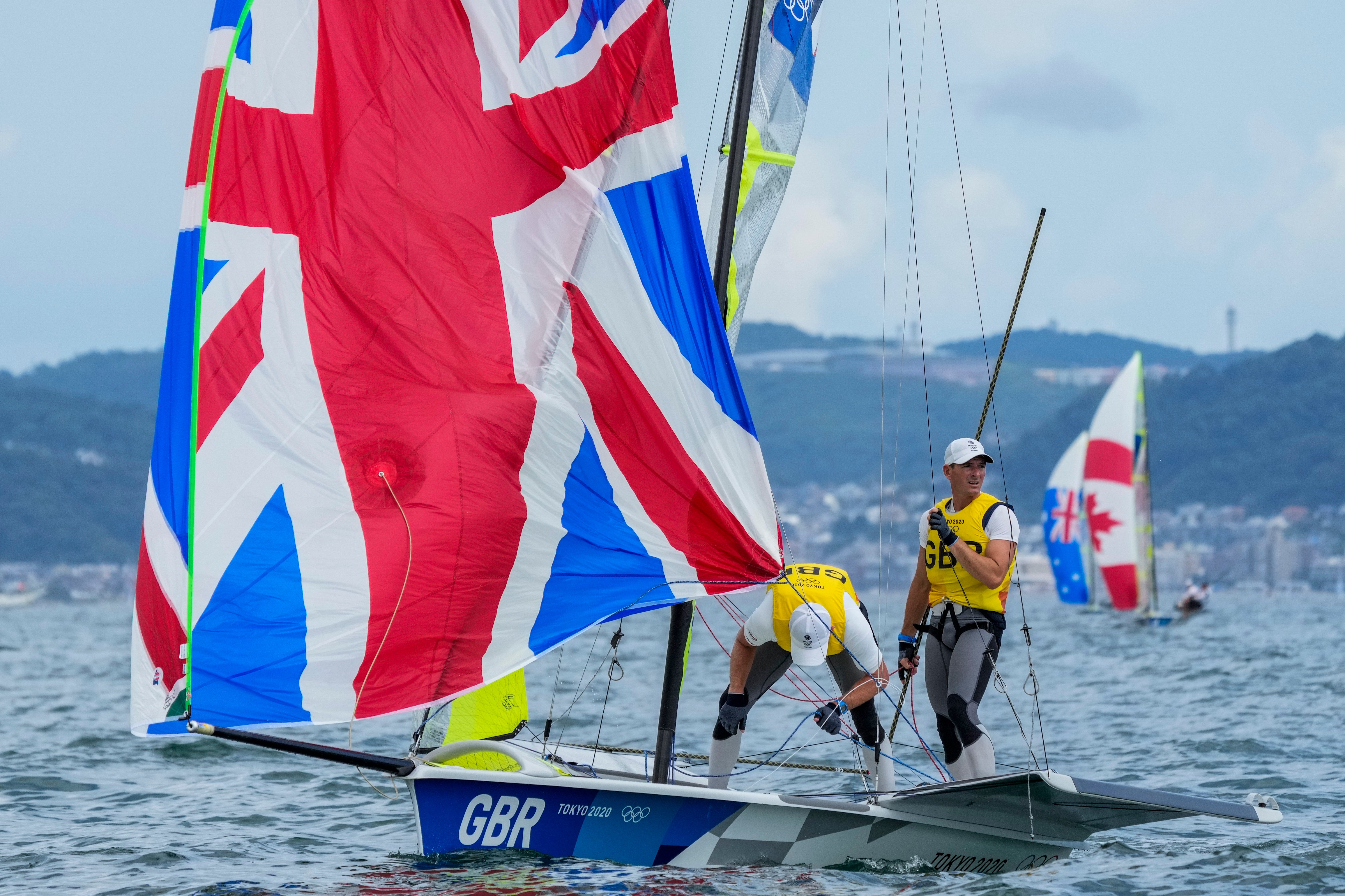 Dylan Fletcher and Stuart Bithell secured gold (Bernat Armangue/AP)