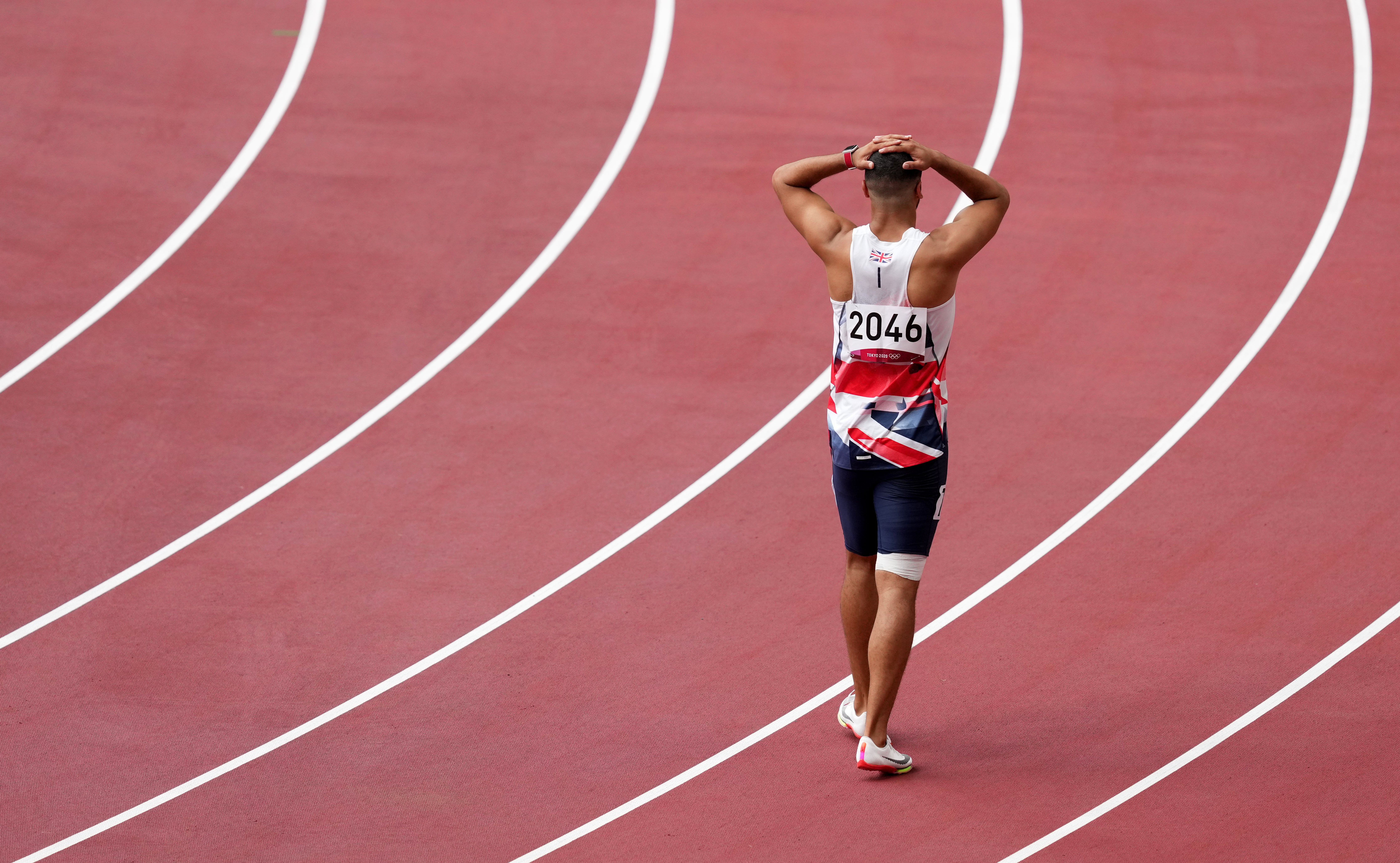 Adam Gemili suffered a hamstring injury (Martin Rickett/PA)