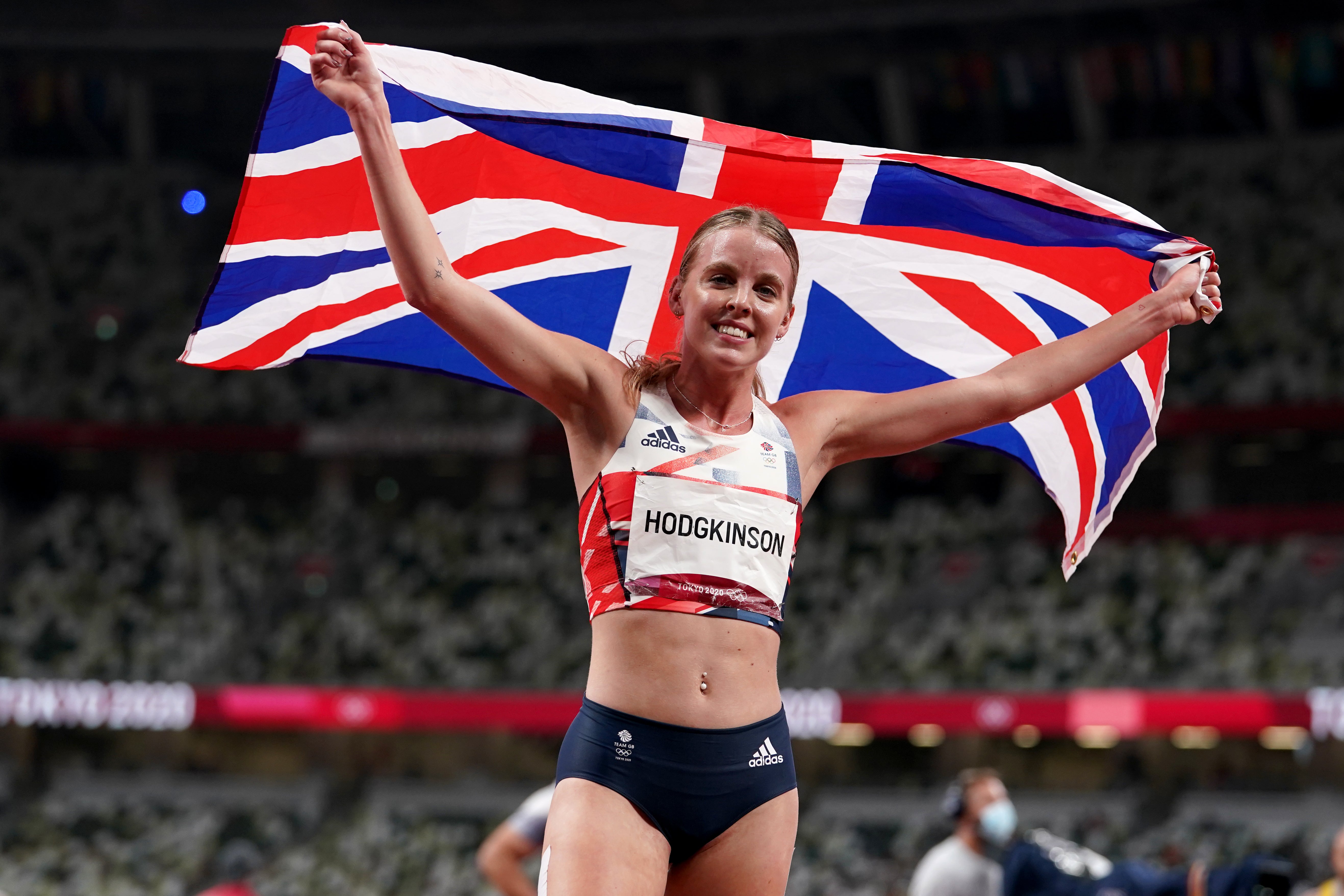 Keely Hodgkinson won a silver medal in Tokyo (Martin Rickett/PA)