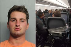 Airline passenger duct-taped to seat after groping and punching flight attendants