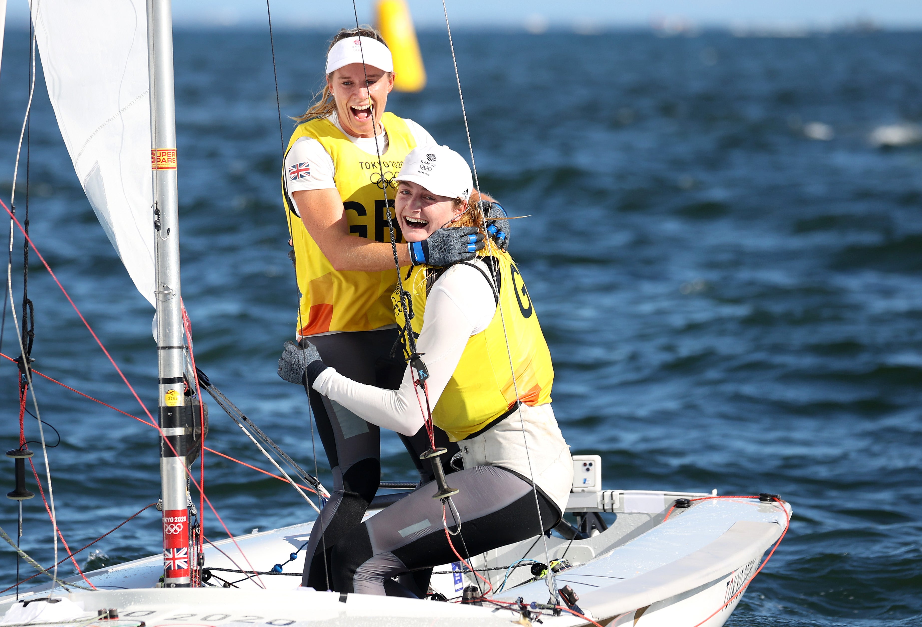 The British women had to endure a 40-minute wait before their gold medal was confirmed