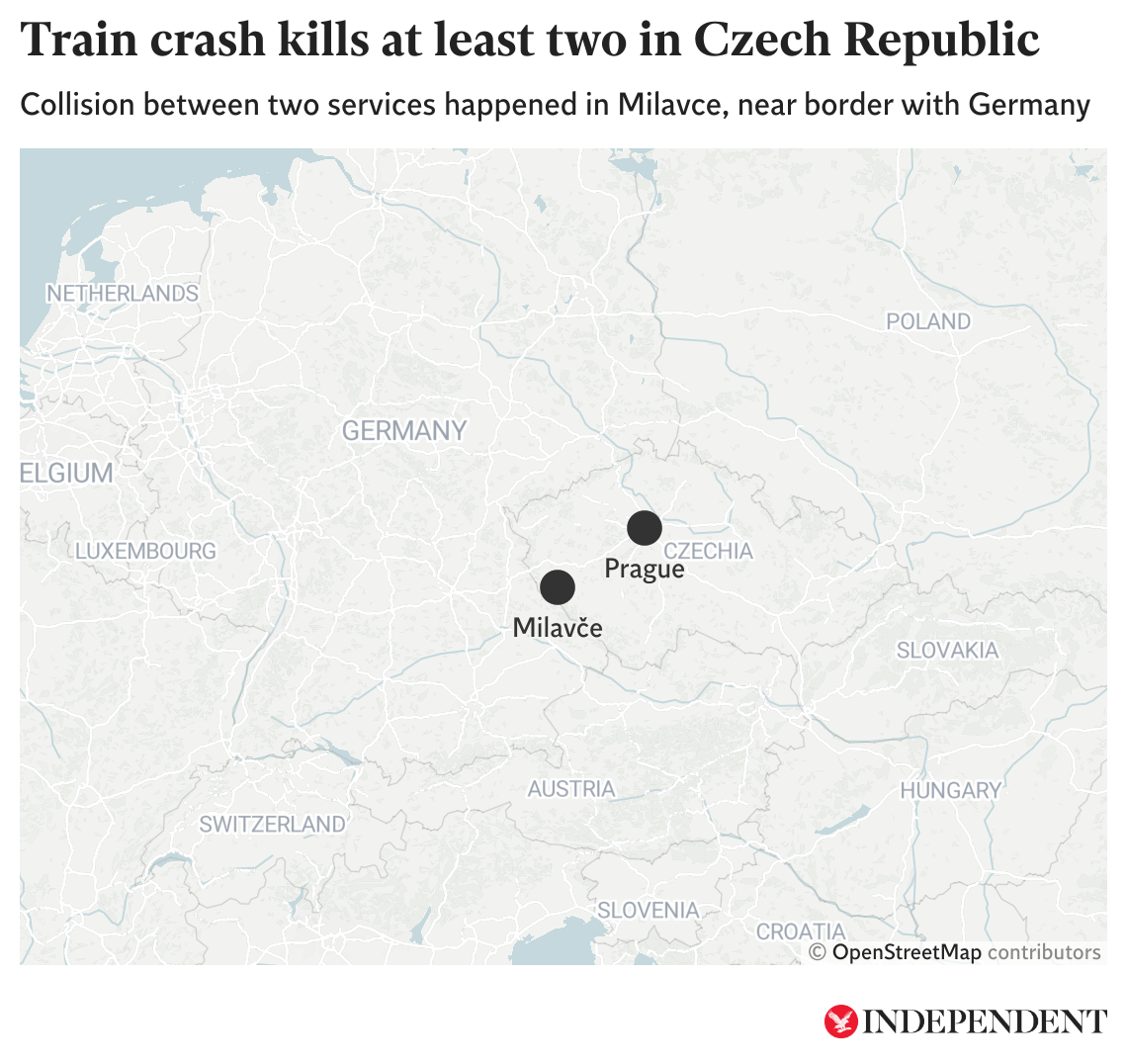 The crash happened near the border with Germany