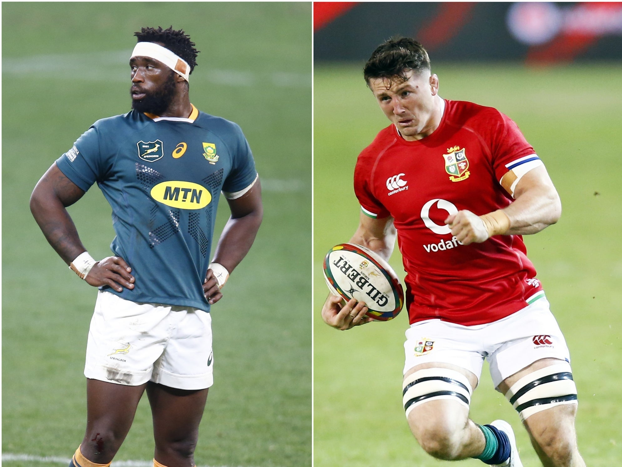 Siya Kolisi and Tom Curry will go head to head in Saturday’s final Test (PA)