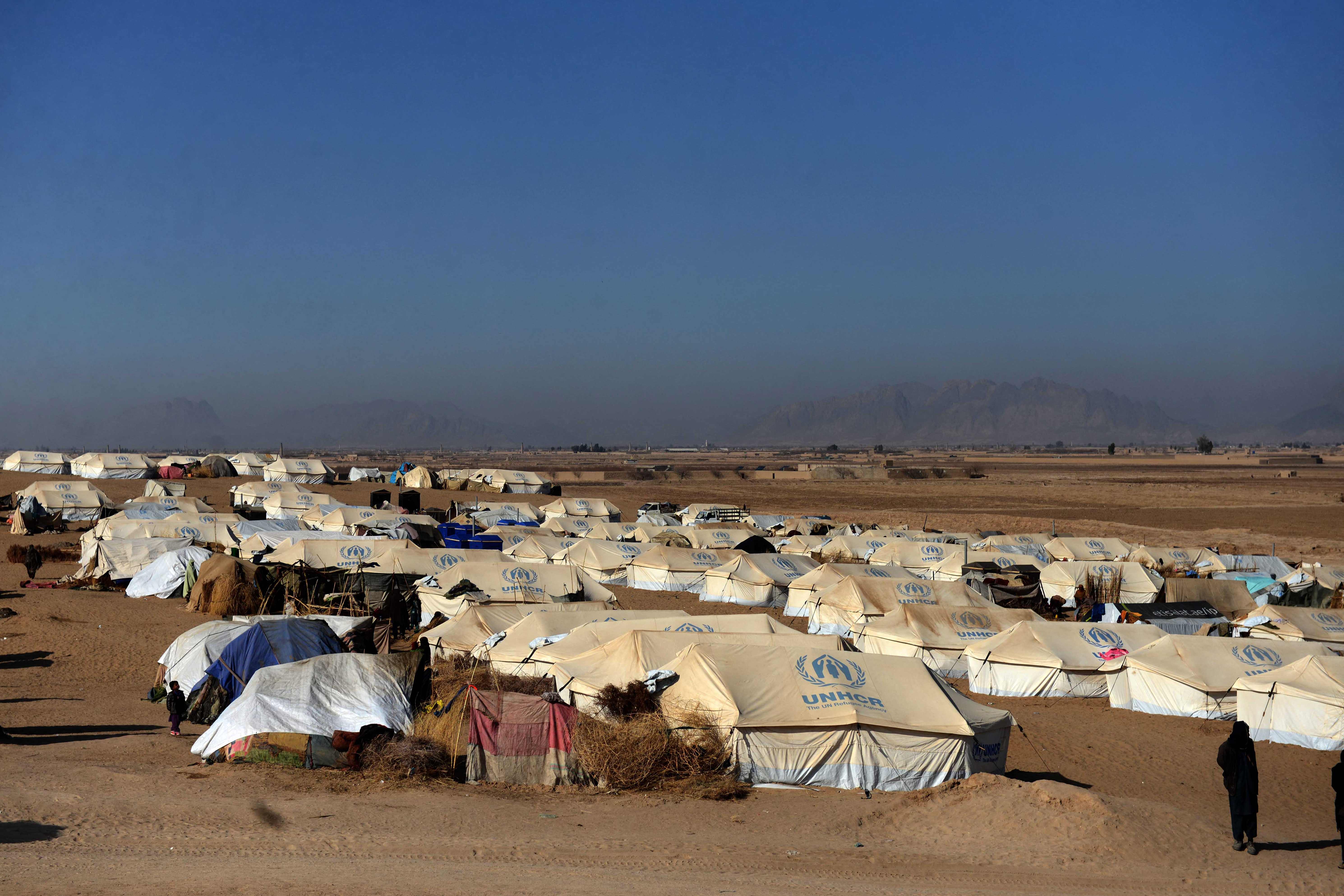 A camp for internally displaced families in Dand district of Kandahar province. It seems that some Afghan refugees are more equal than others