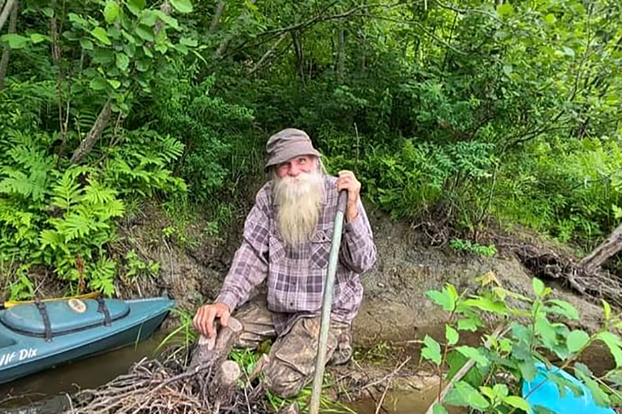 David Lidstone, 81, was jailed in July for refusing to leave his cabin located on private property