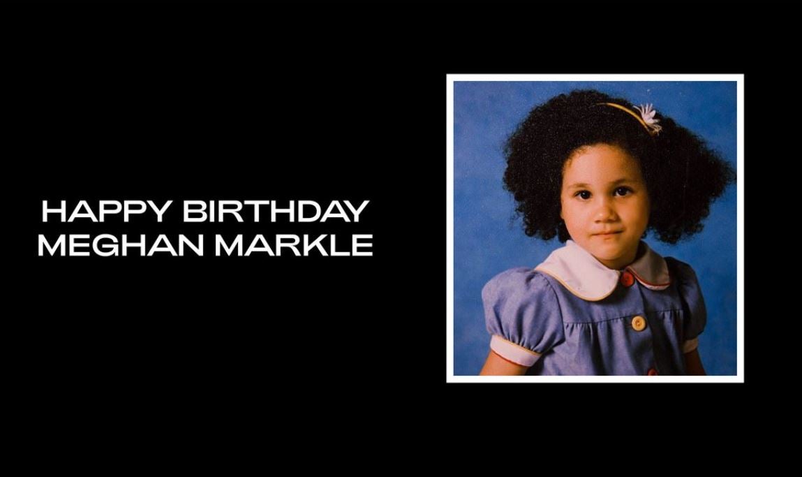 Message to Meghan Markle is on the homepage of the singer’s website