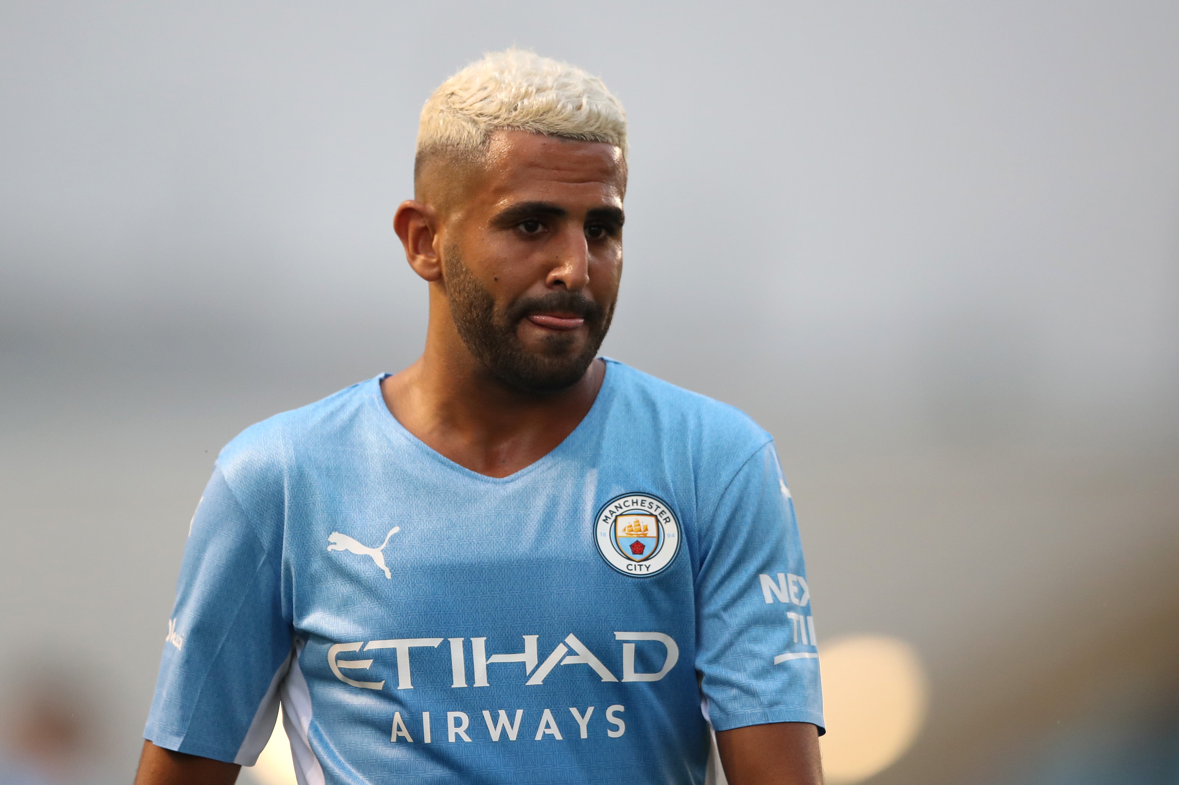 Riyad Mahrez of Manchester City during a pre-season friendly