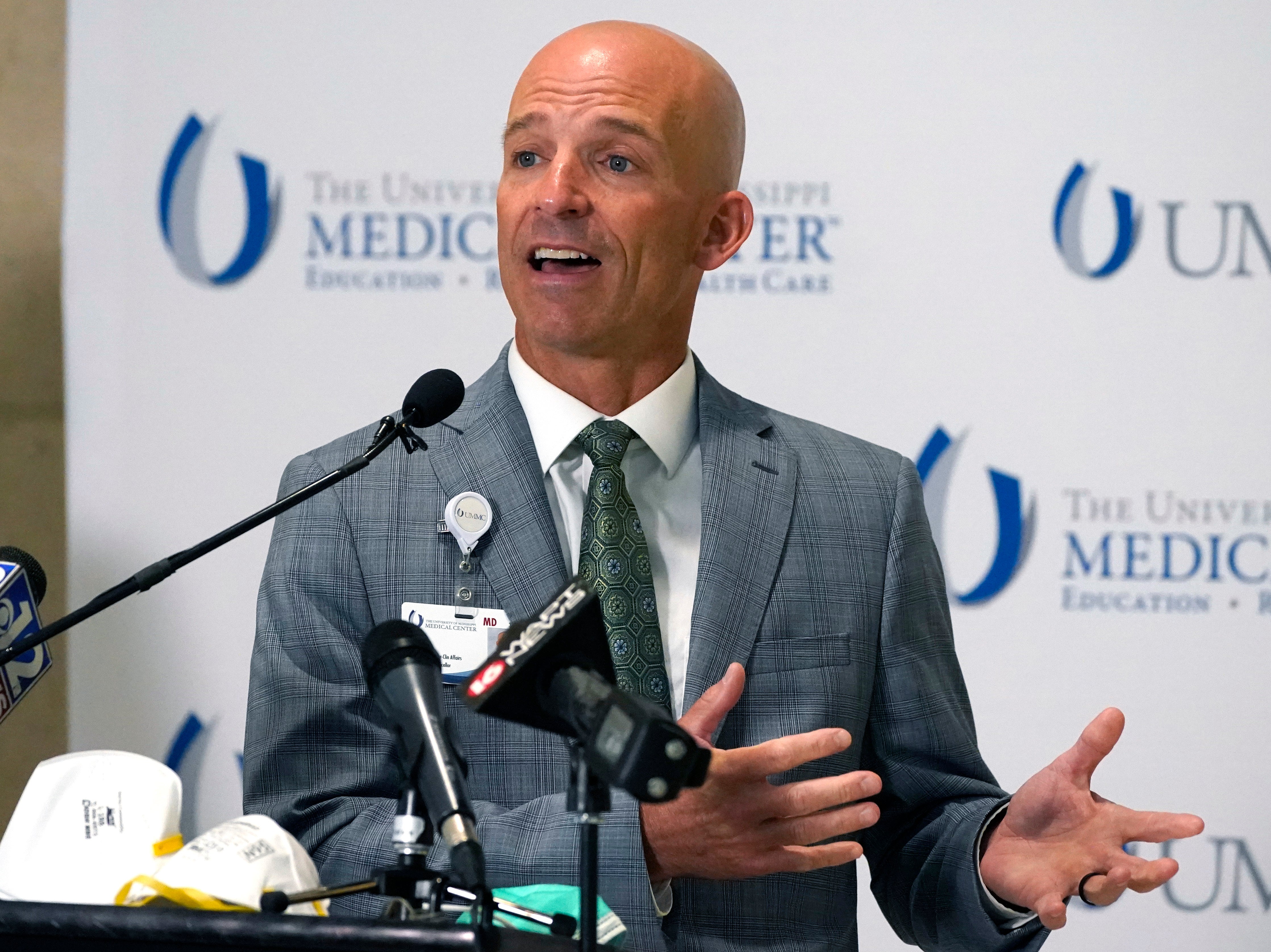 Dr Alan Jones speaks during a press conference on 16 July, 2021.